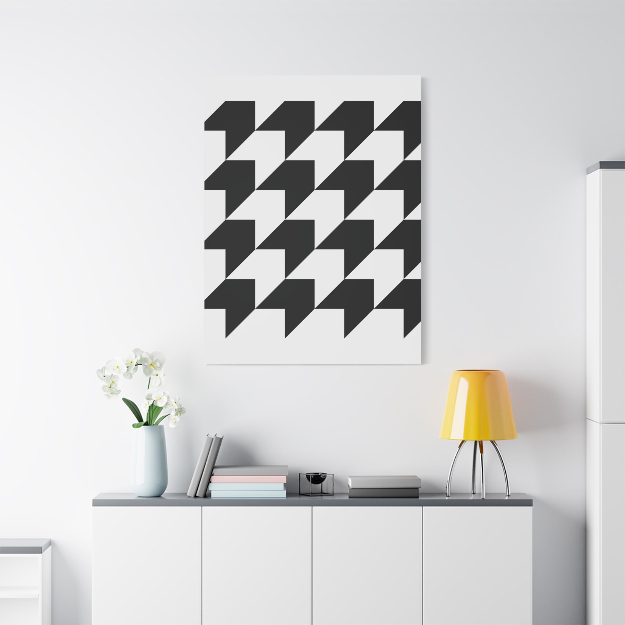 Geometric Arrow Canvas Art - Modern Minimalist