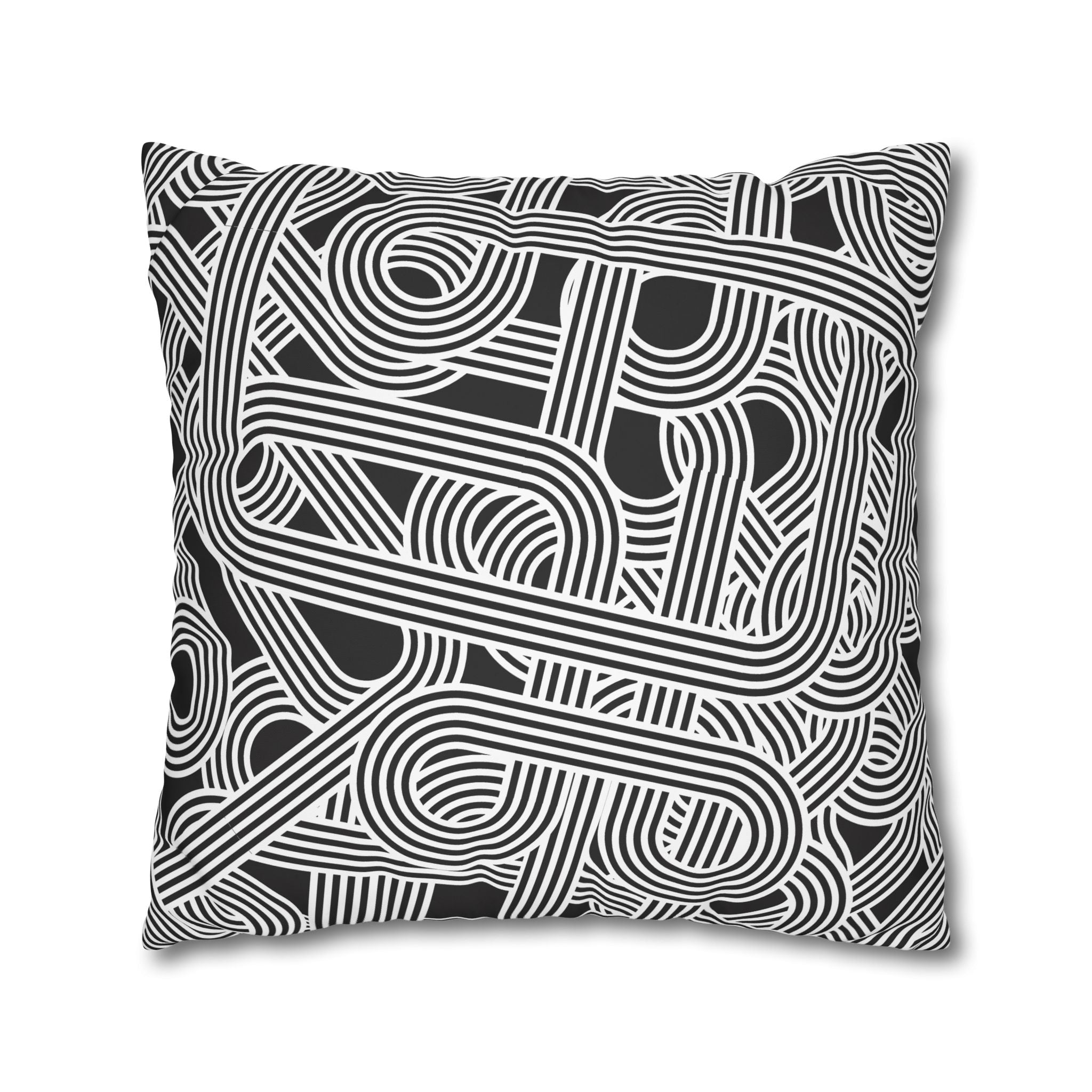 Retro Optical Illusion Pillowcase