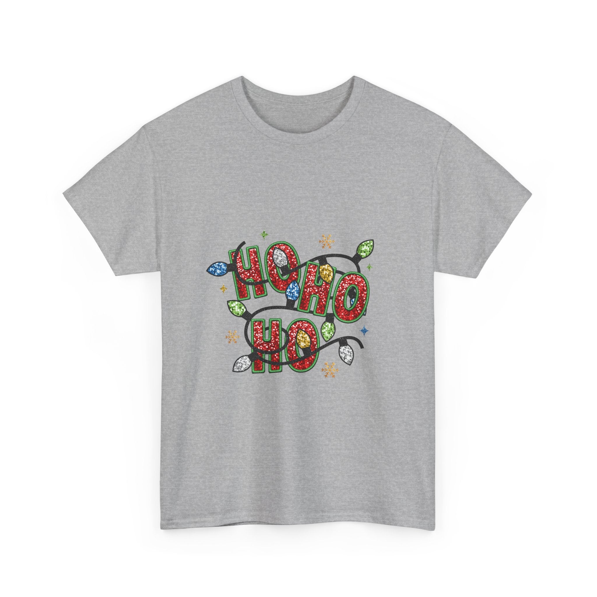 Ho Ho Ho Glitter Christmas T-Shirt