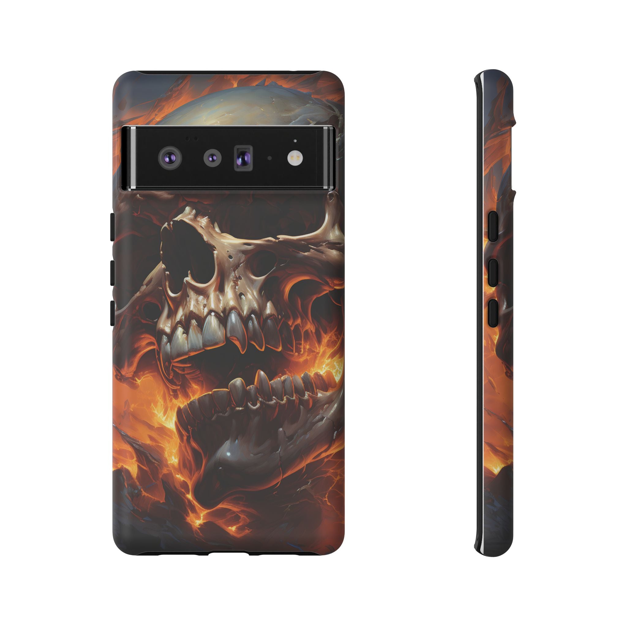 Fiery Skull Google Pixel Case (All Models)