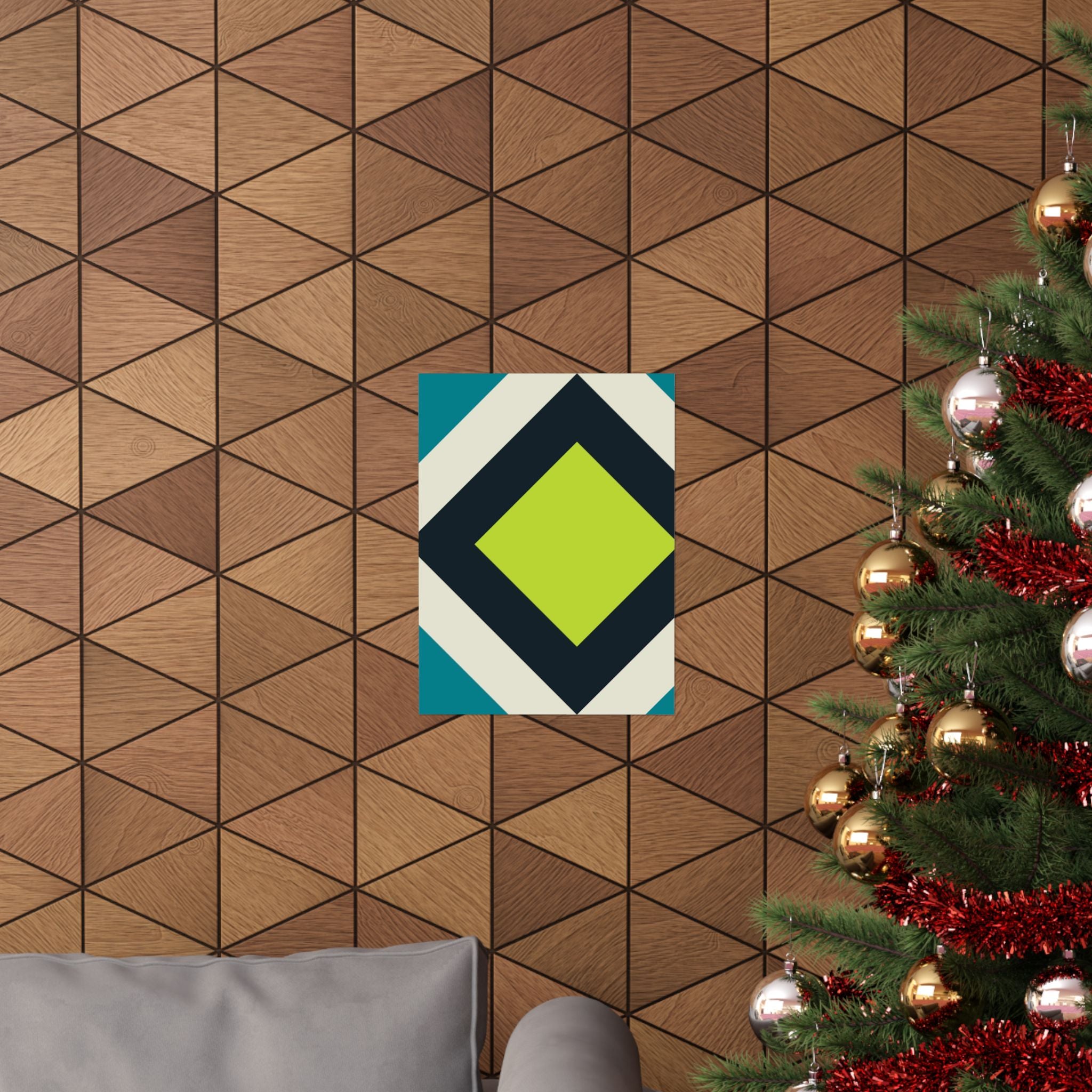 Geometric Diamond Art Poster