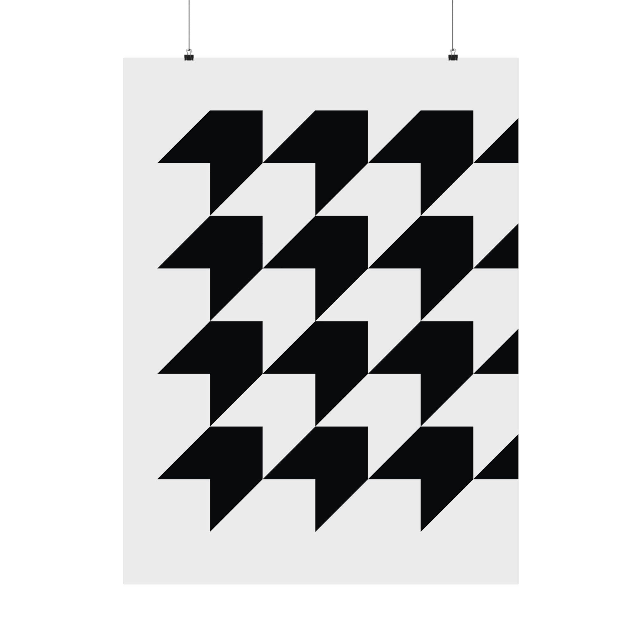 Geometric Arrow Tessellation Poster