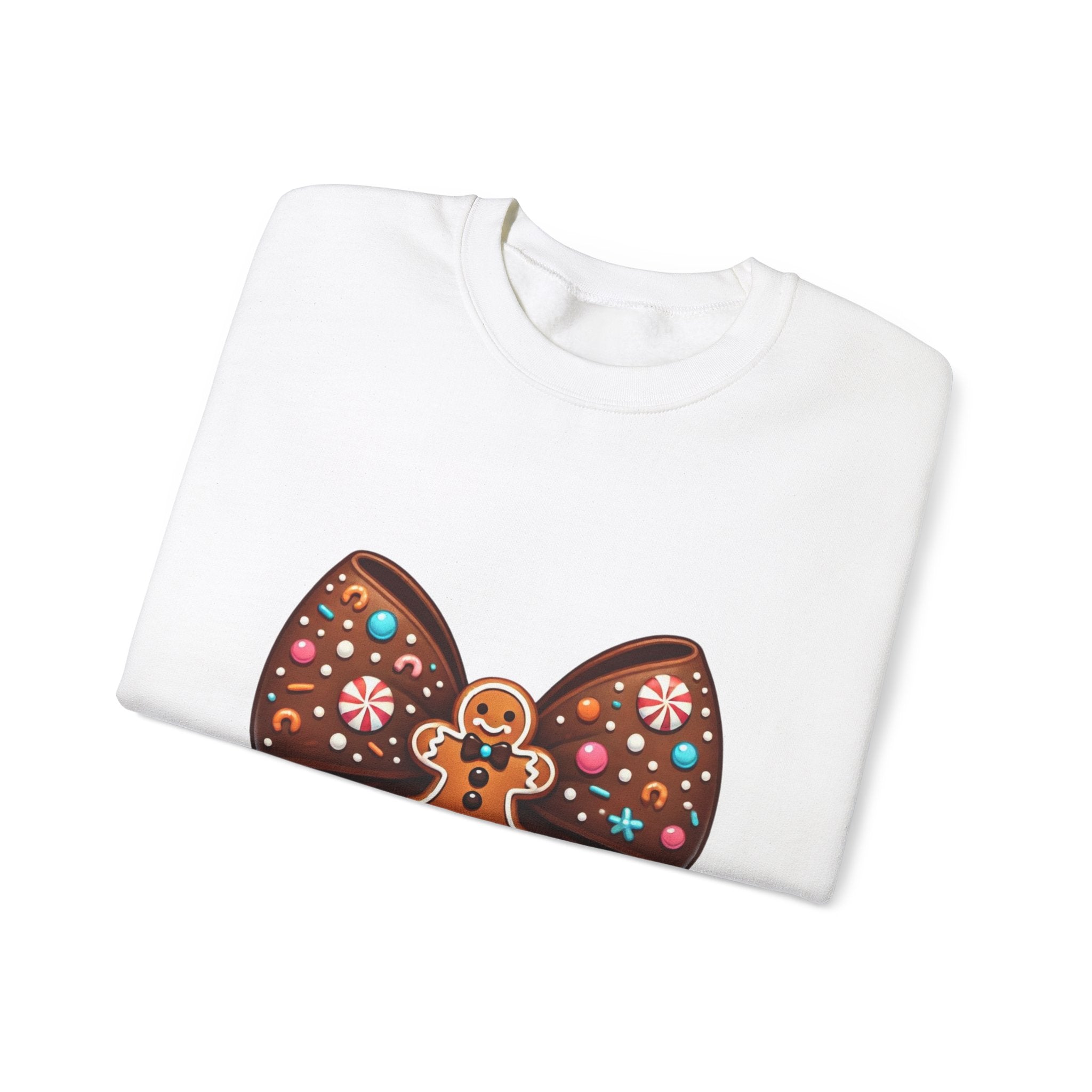 Gingerbread Bow Christmas Sweatshirt