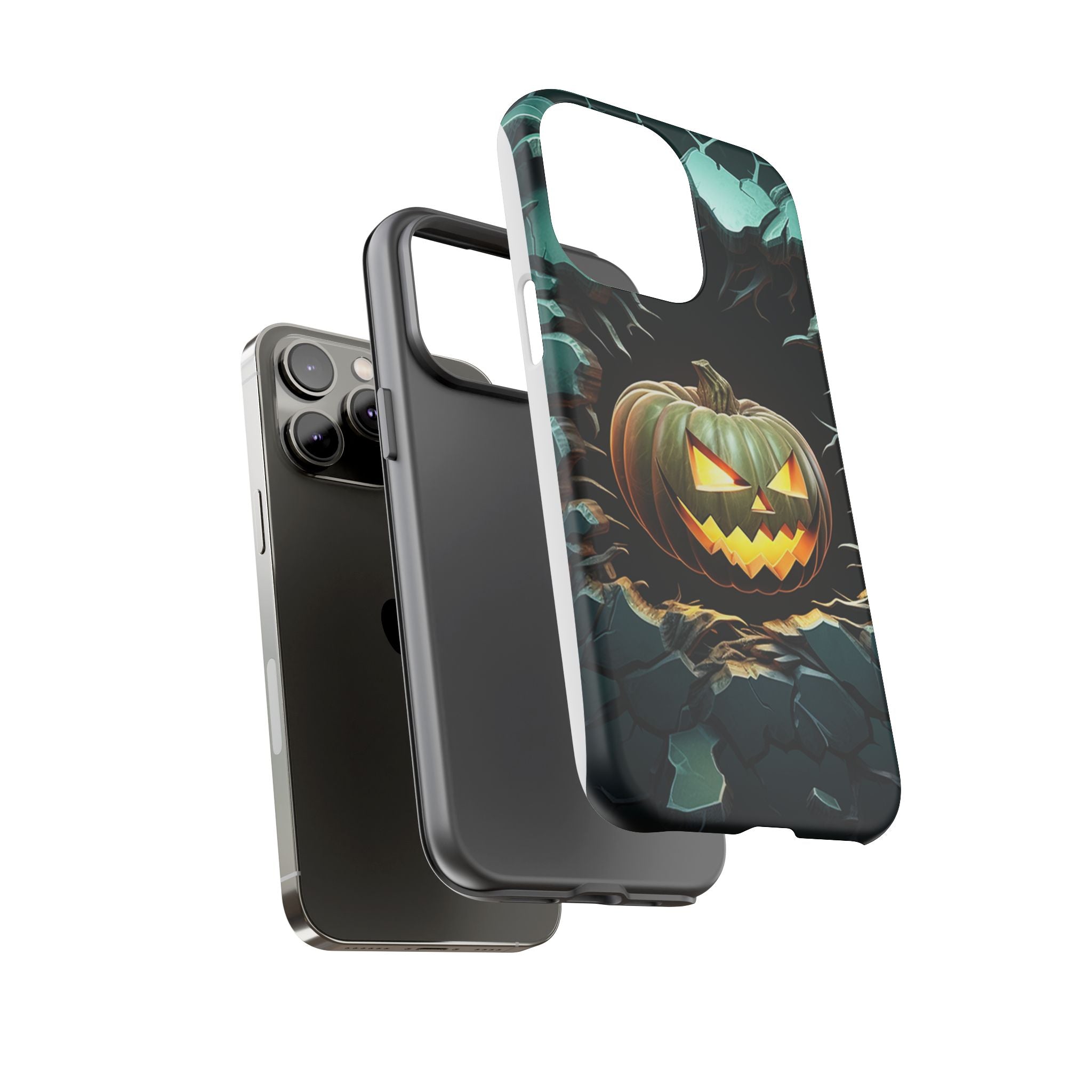 Spooky Jack-o'-Lantern Hexagon iPhone Case