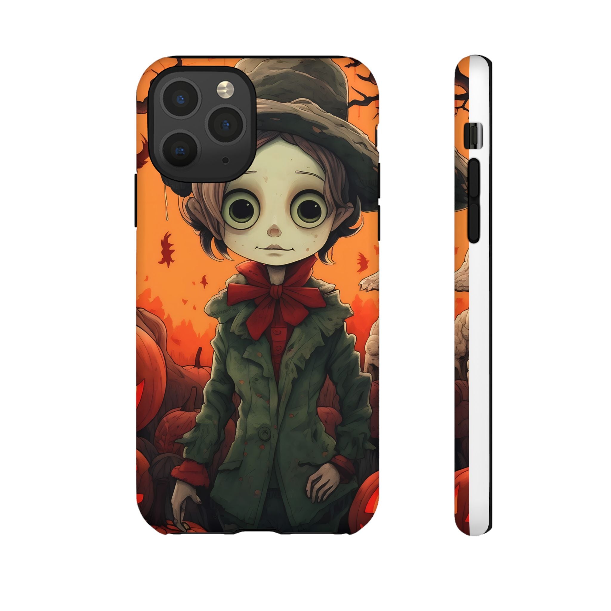 Spooky Autumn Child Hexagon Stone iPhone Case