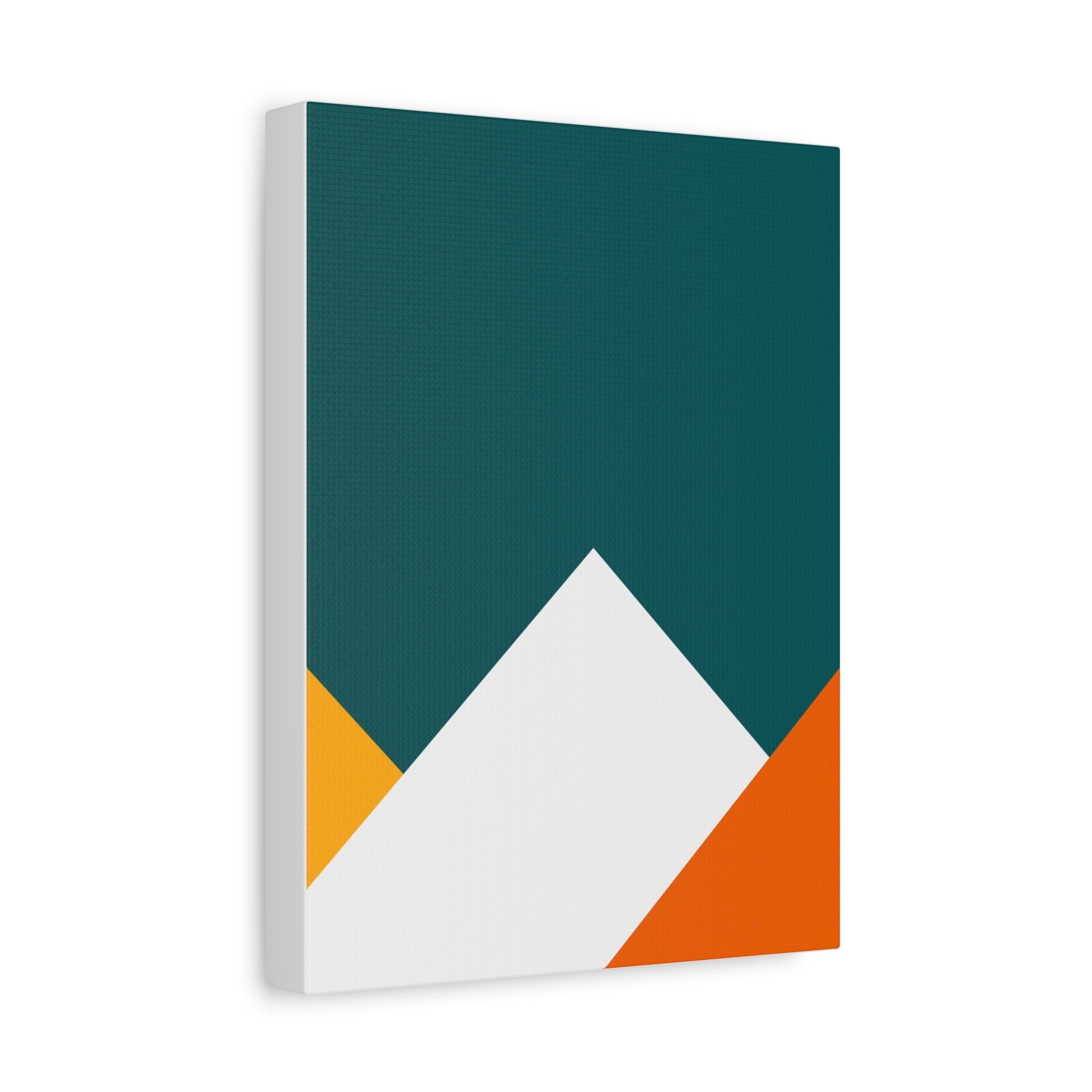 Abstract Geometric Mountain Canvas Art