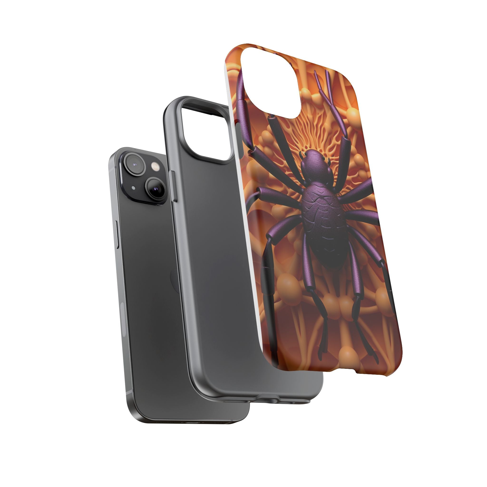 Metallic Spider Hexagon iPhone Case