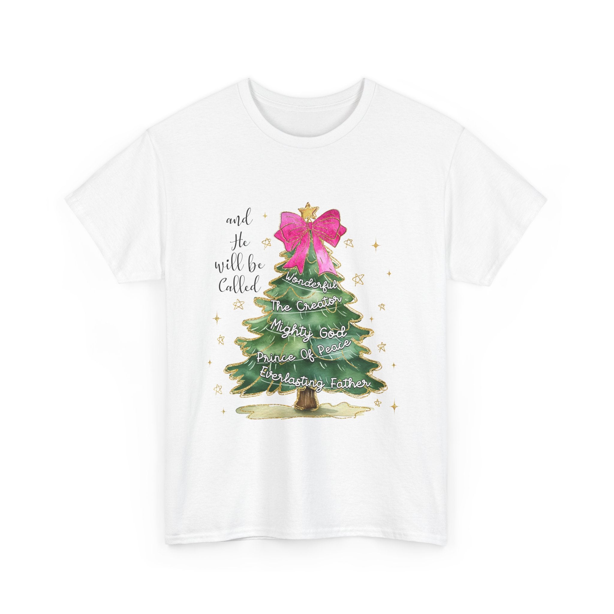 Watercolor Christmas Tree Faith T-Shirt