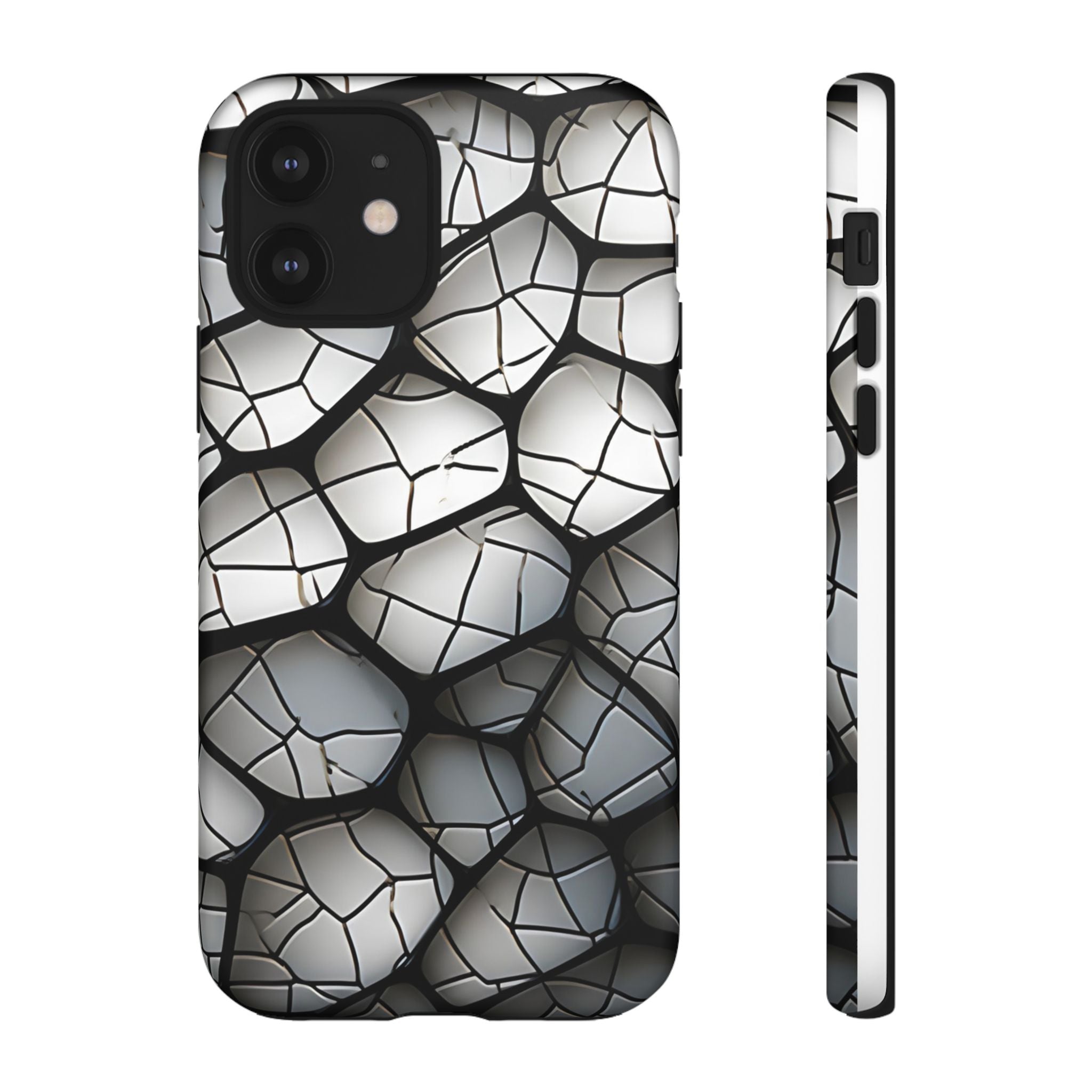 Abstract Mosaic iPhone Case - Textured & Chic