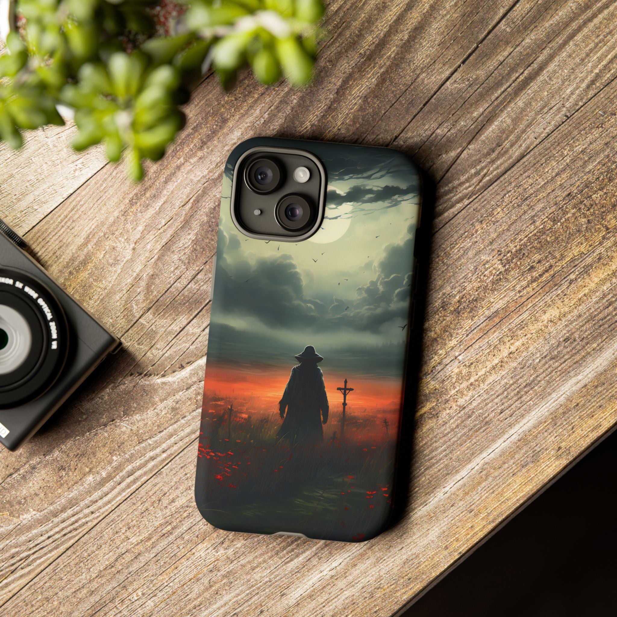 Haunted Field Hexagon Stone iPhone Case