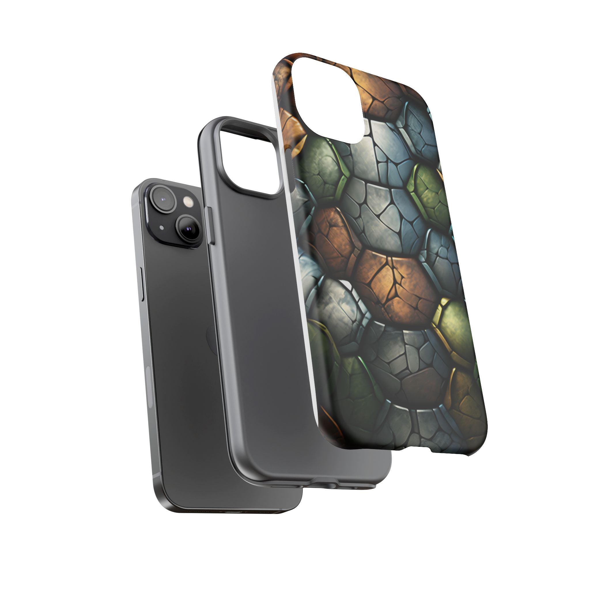 Hexagon Stone iPhone Case - Rugged Texture