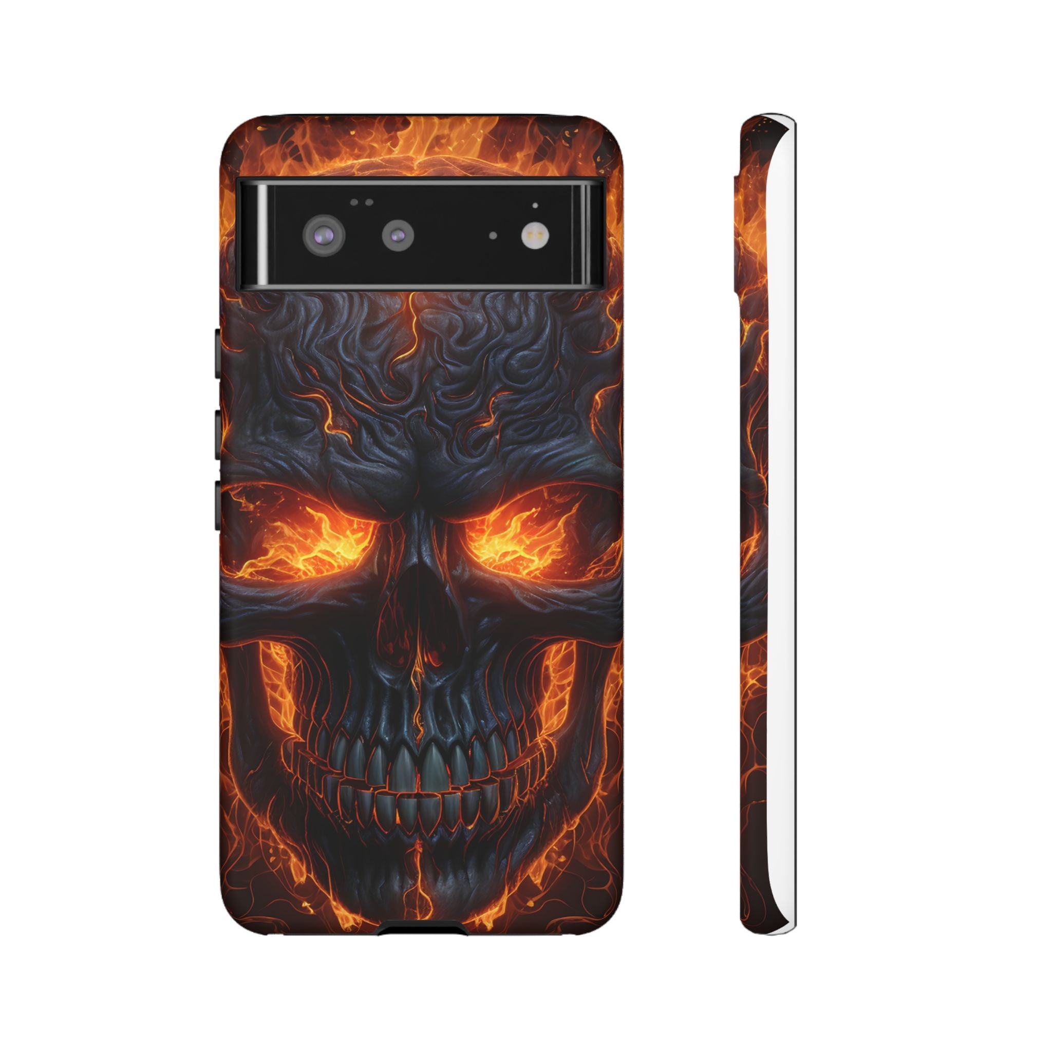 Fiery Skull Google Pixel Case (All Models)