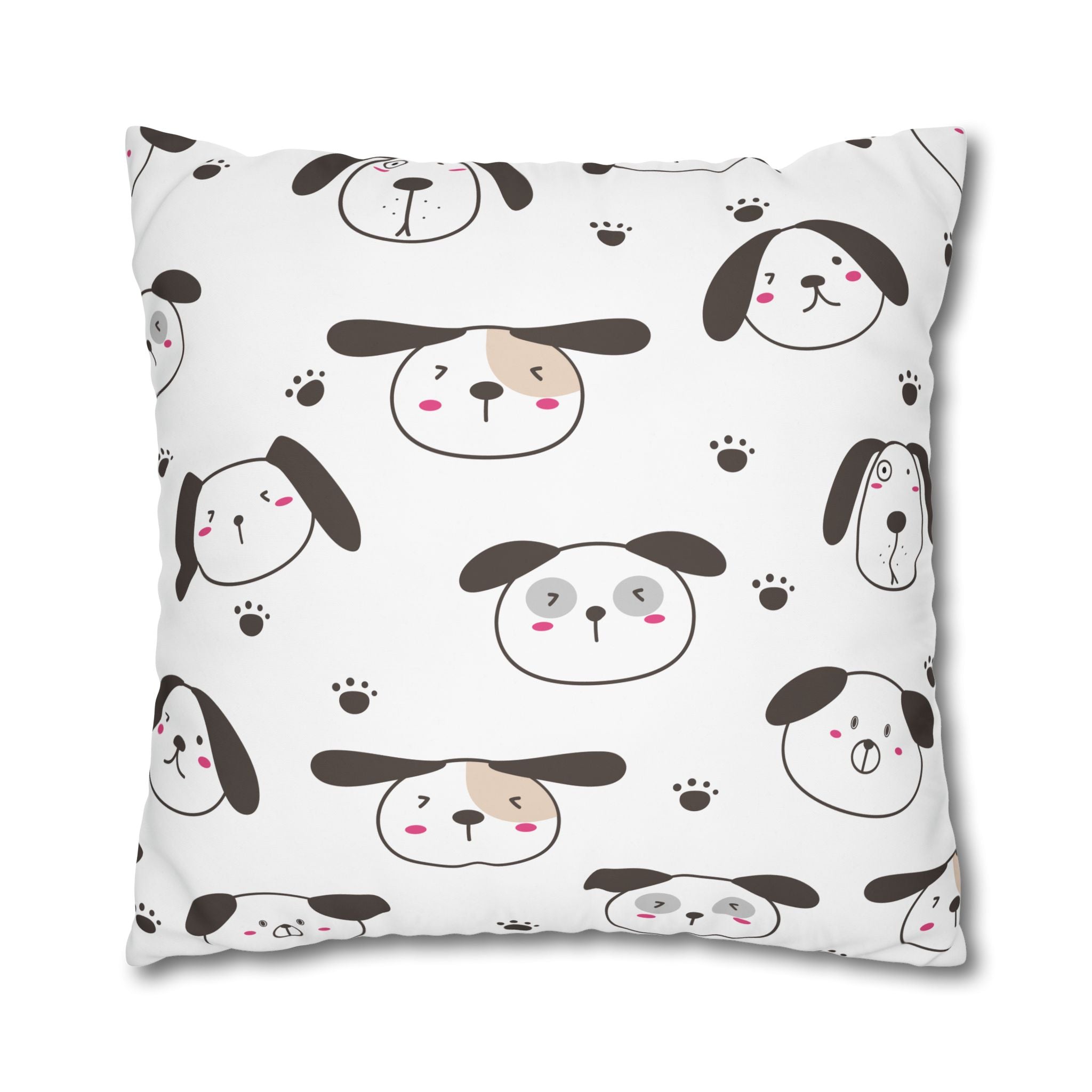 Cute Puppy Paw Print Pillowcase