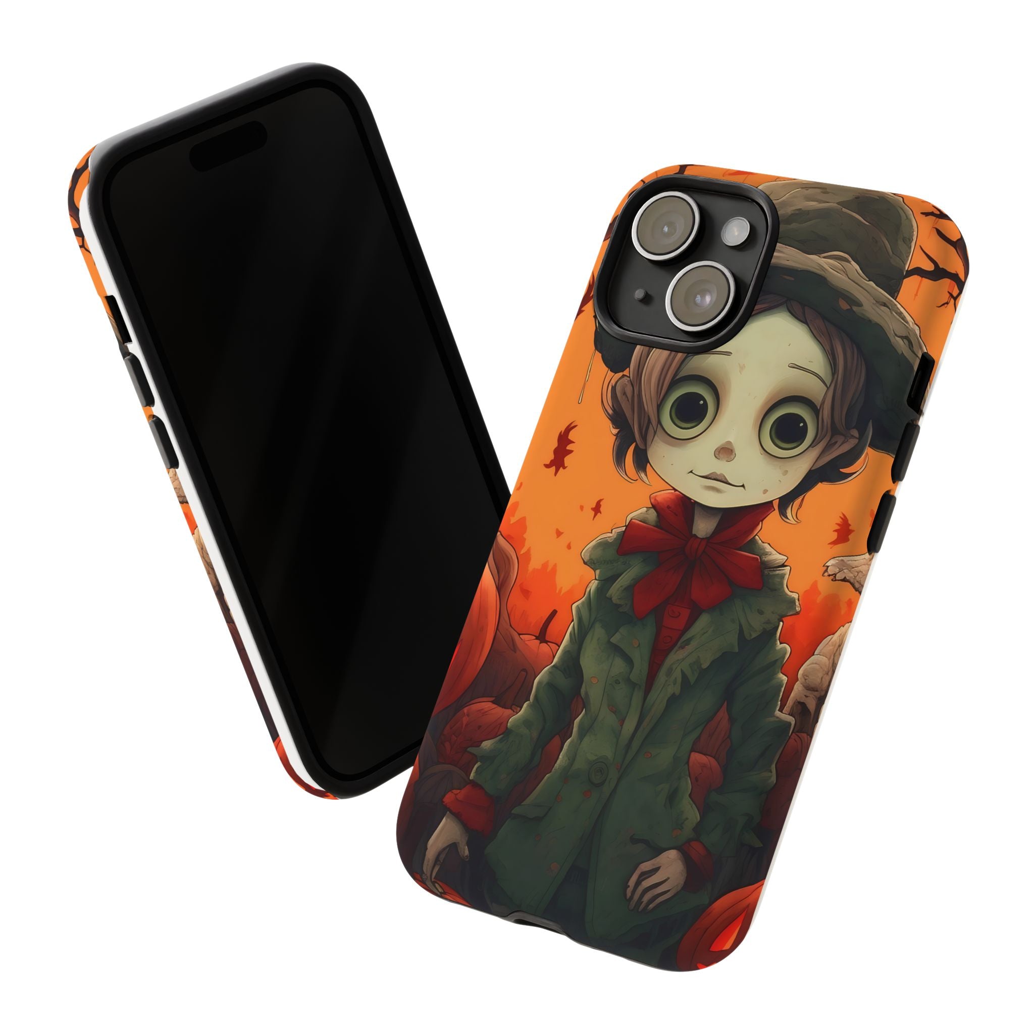 Spooky Autumn Child Hexagon Stone iPhone Case