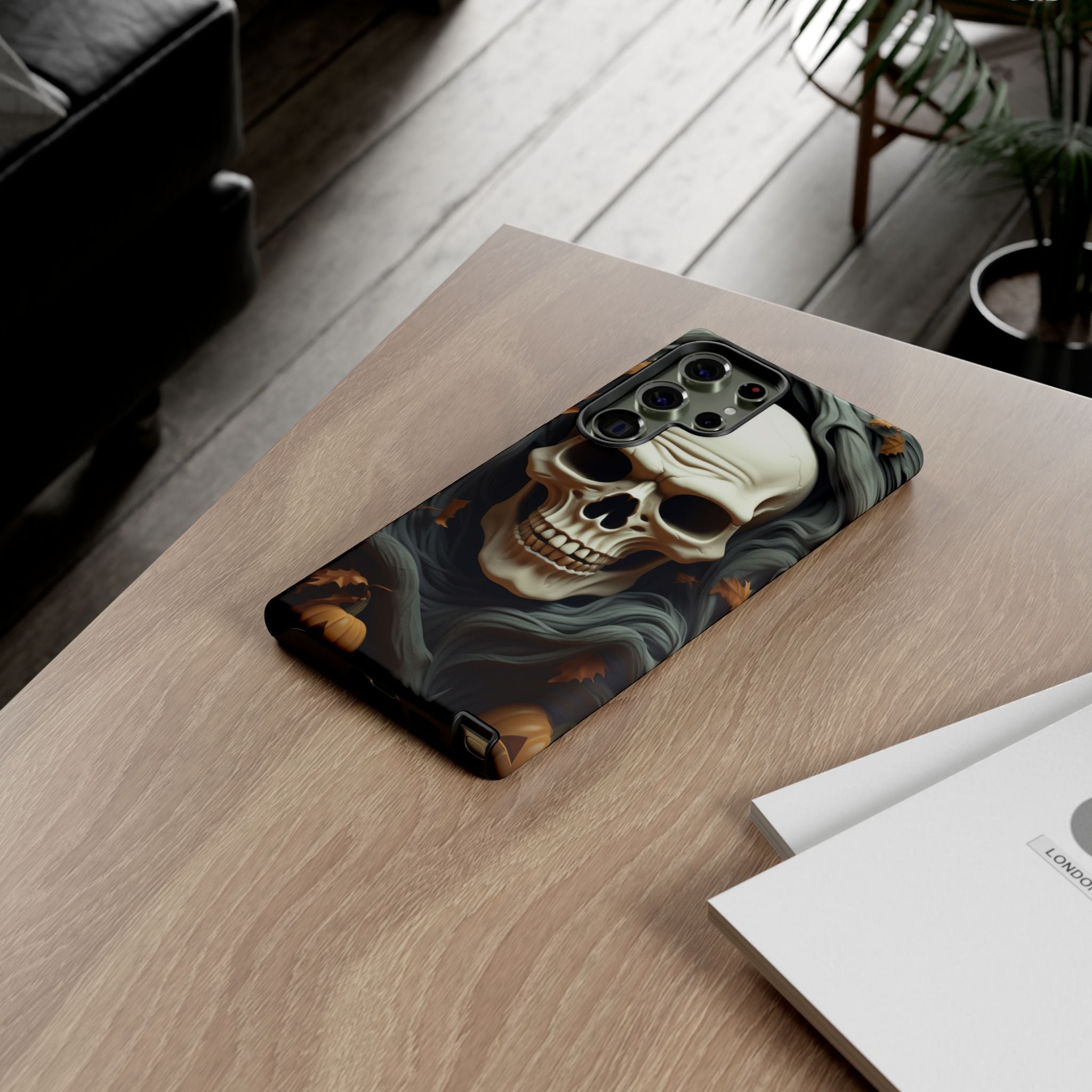 Spooky Skull Samsung Case: Halloween Edition