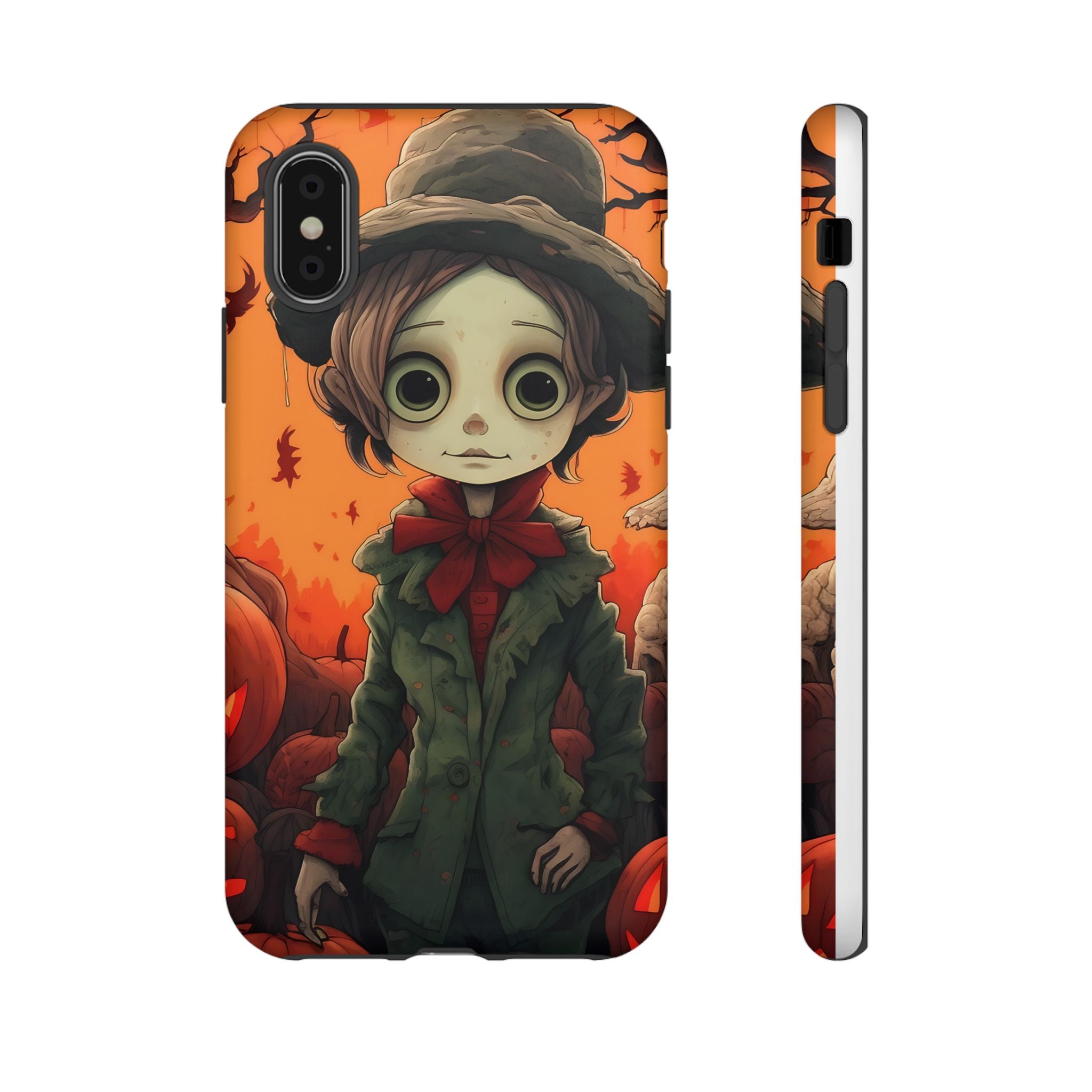 Spooky Autumn Child Hexagon Stone iPhone Case