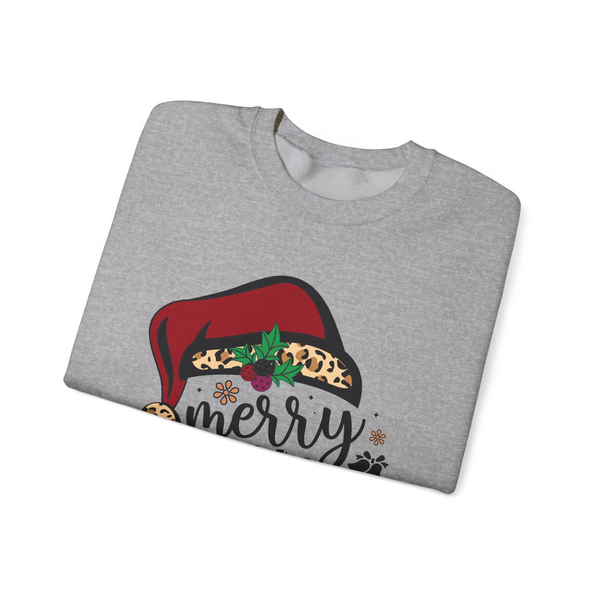 Leopard Santa Hat Xmas Sweatshirt