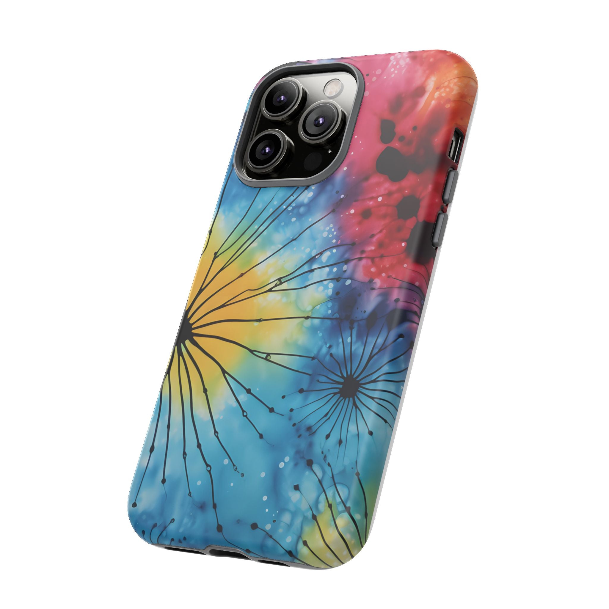 Cosmic Bloom Hexagon Stone iPhone Case