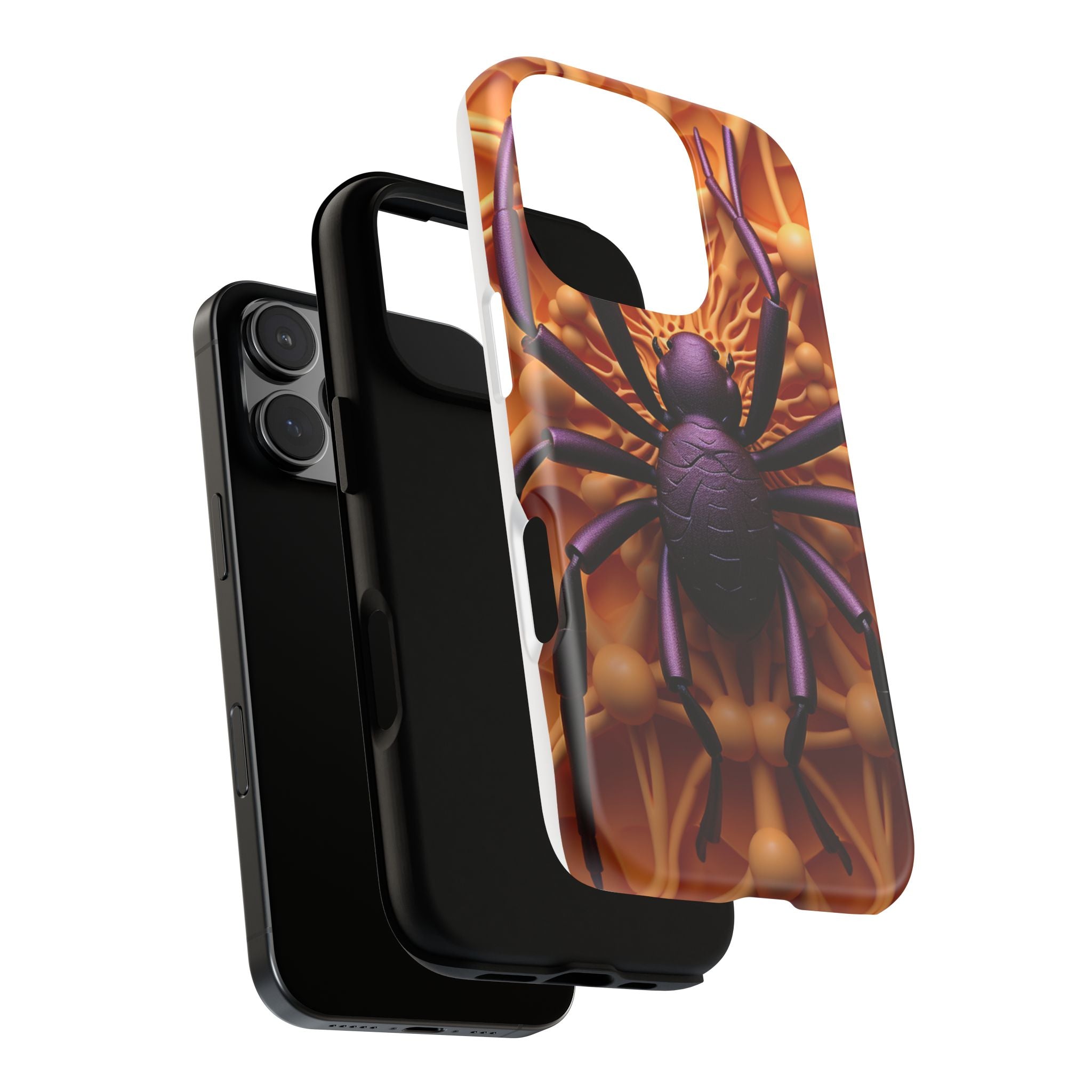 Metallic Spider Hexagon iPhone Case