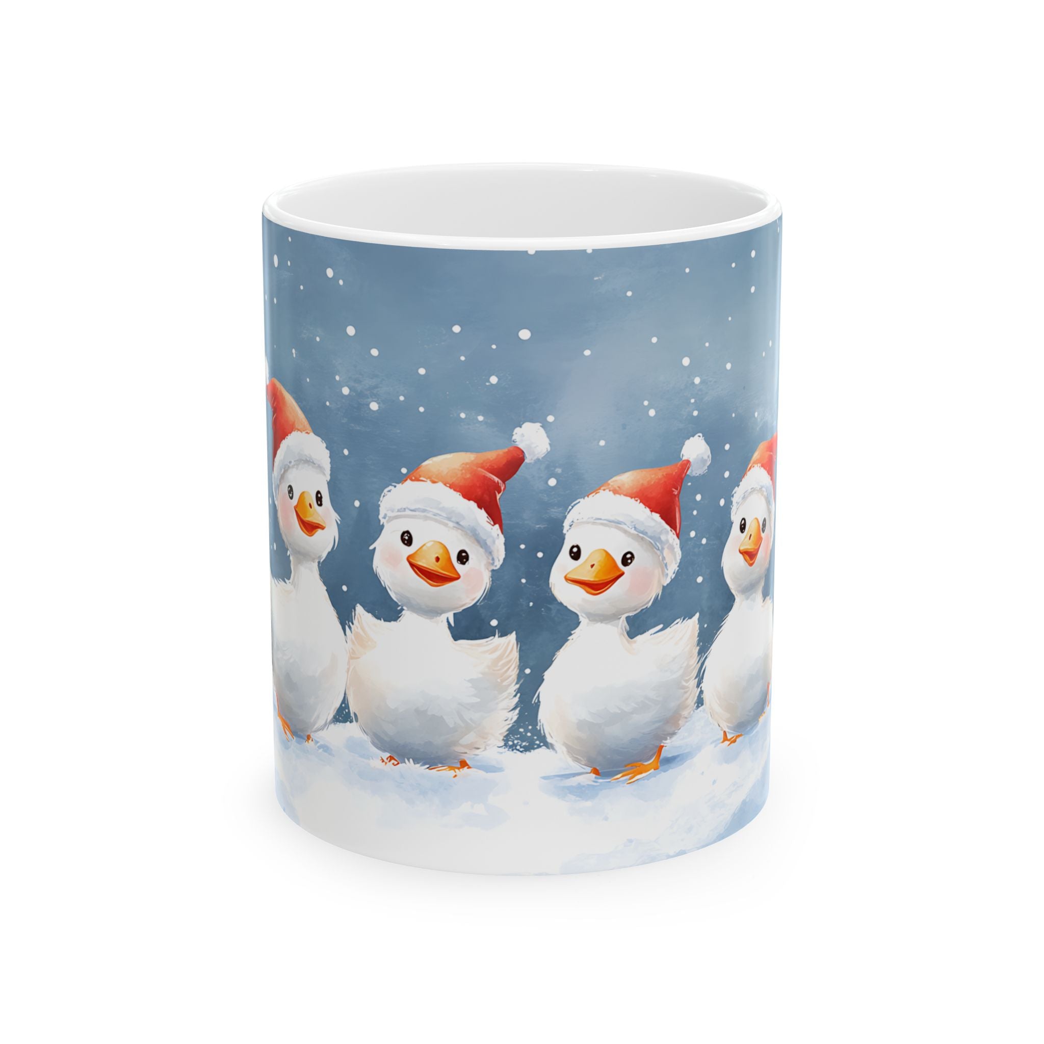 Adorable Santa Gosling Mug