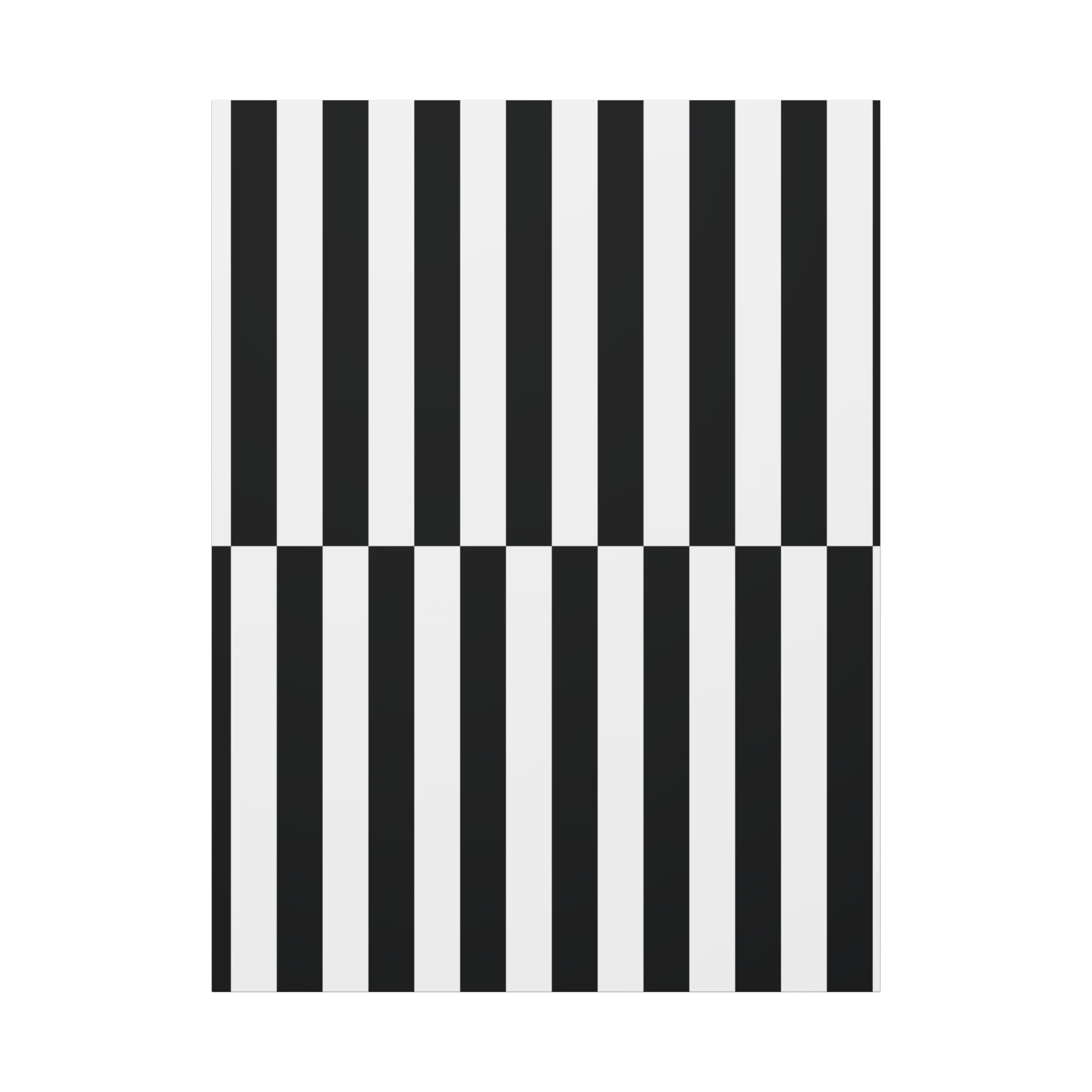 Op Art Shift: Black & White Stripe Canvas