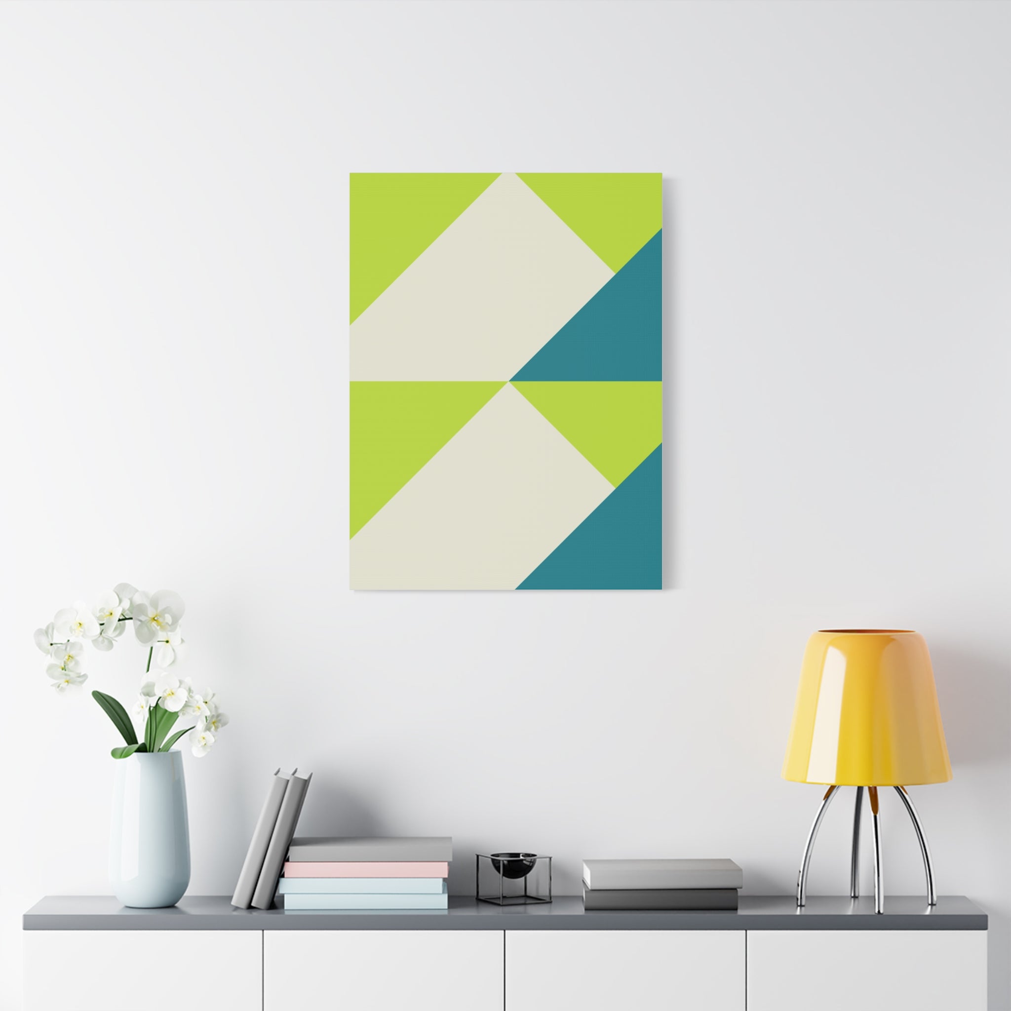 Geometric Triangle Canvas Wall Art