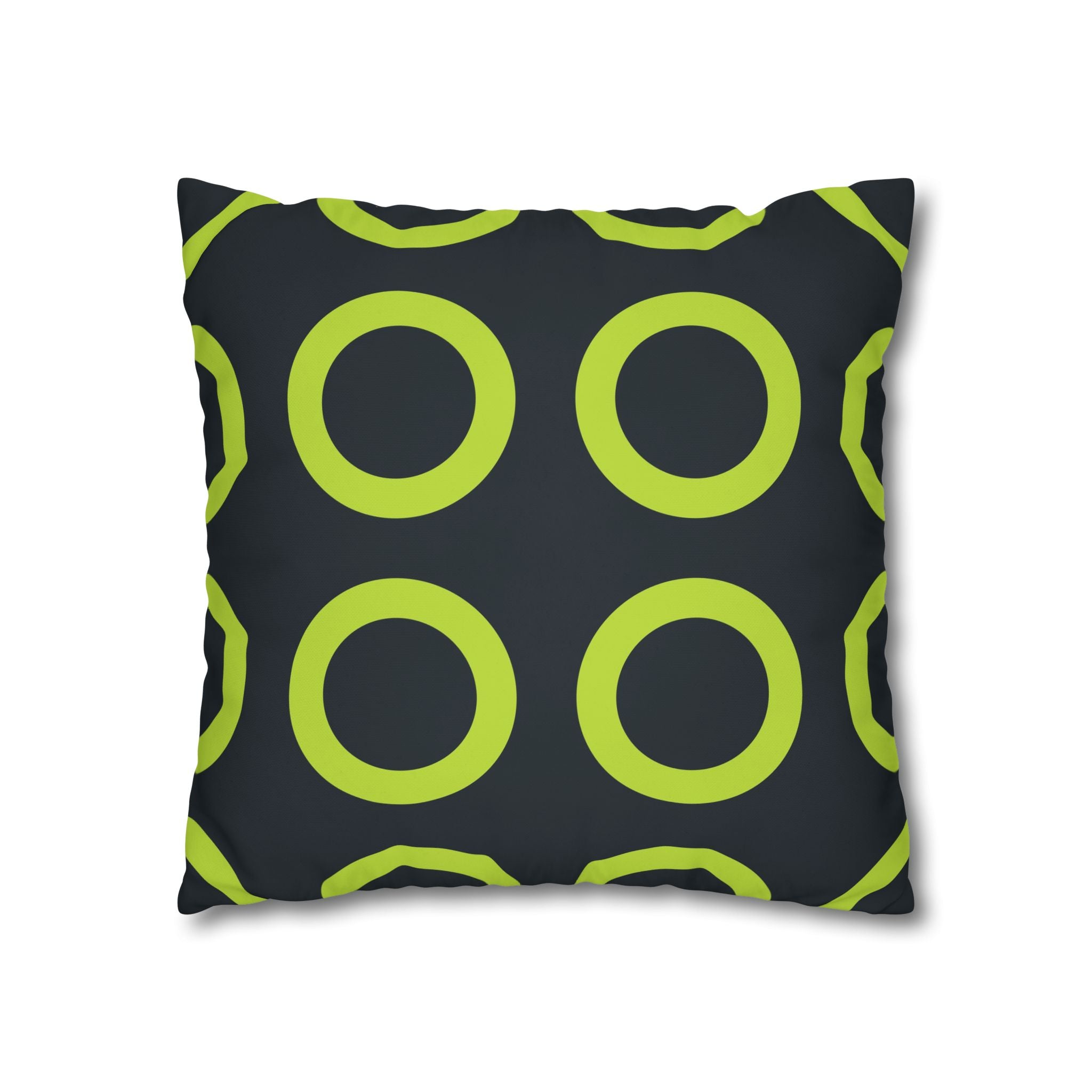 Lime Green Circle Geo Pillowcase