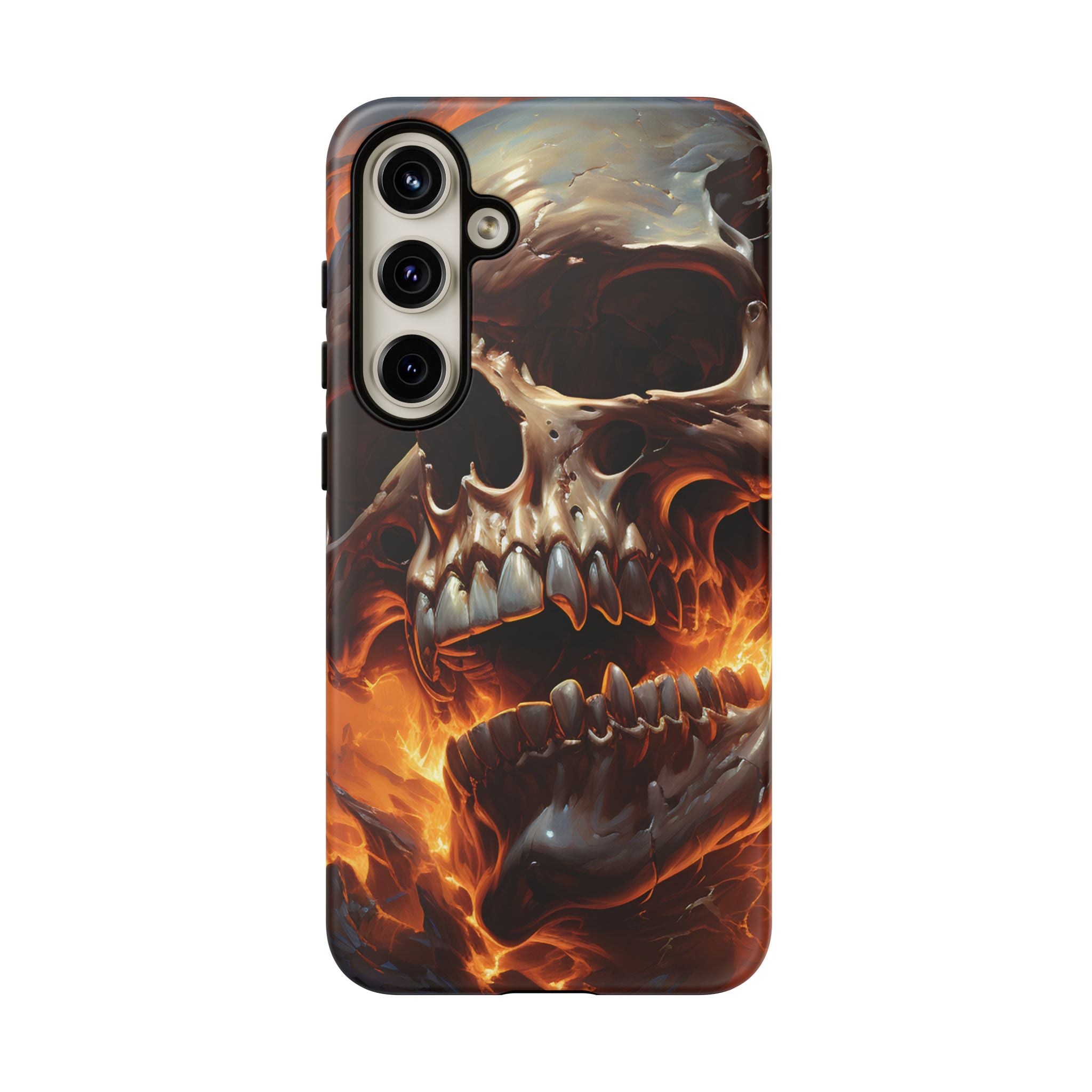 Fiery Skull Samsung Phone Case