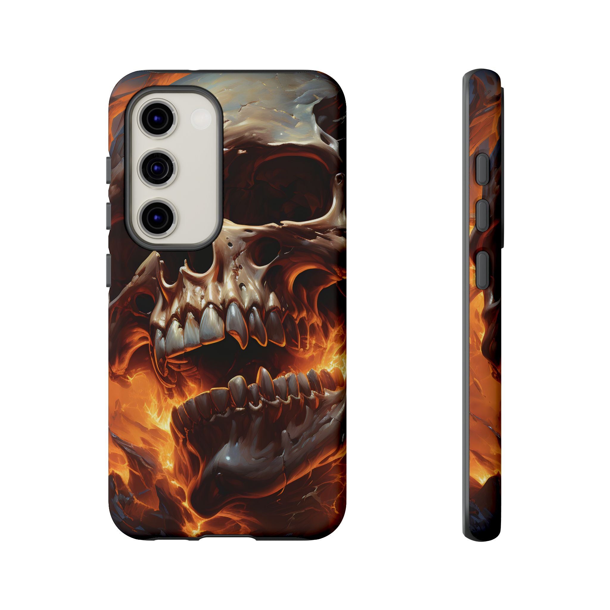 Fiery Skull Samsung Phone Case