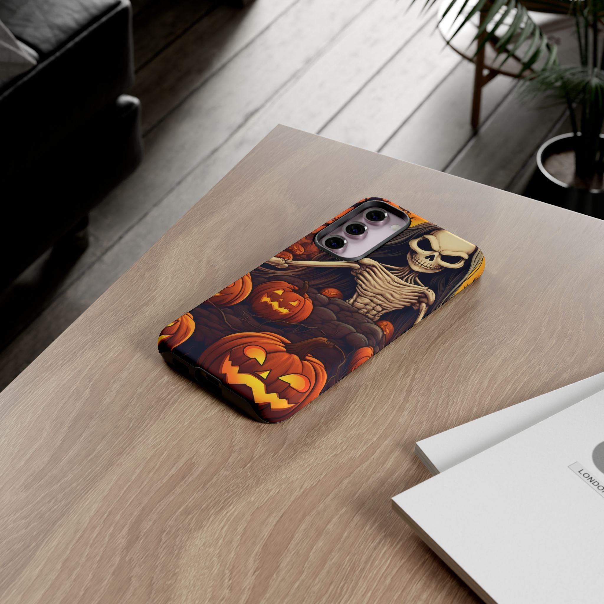 Spooky Skeleton Halloween Samsung Case