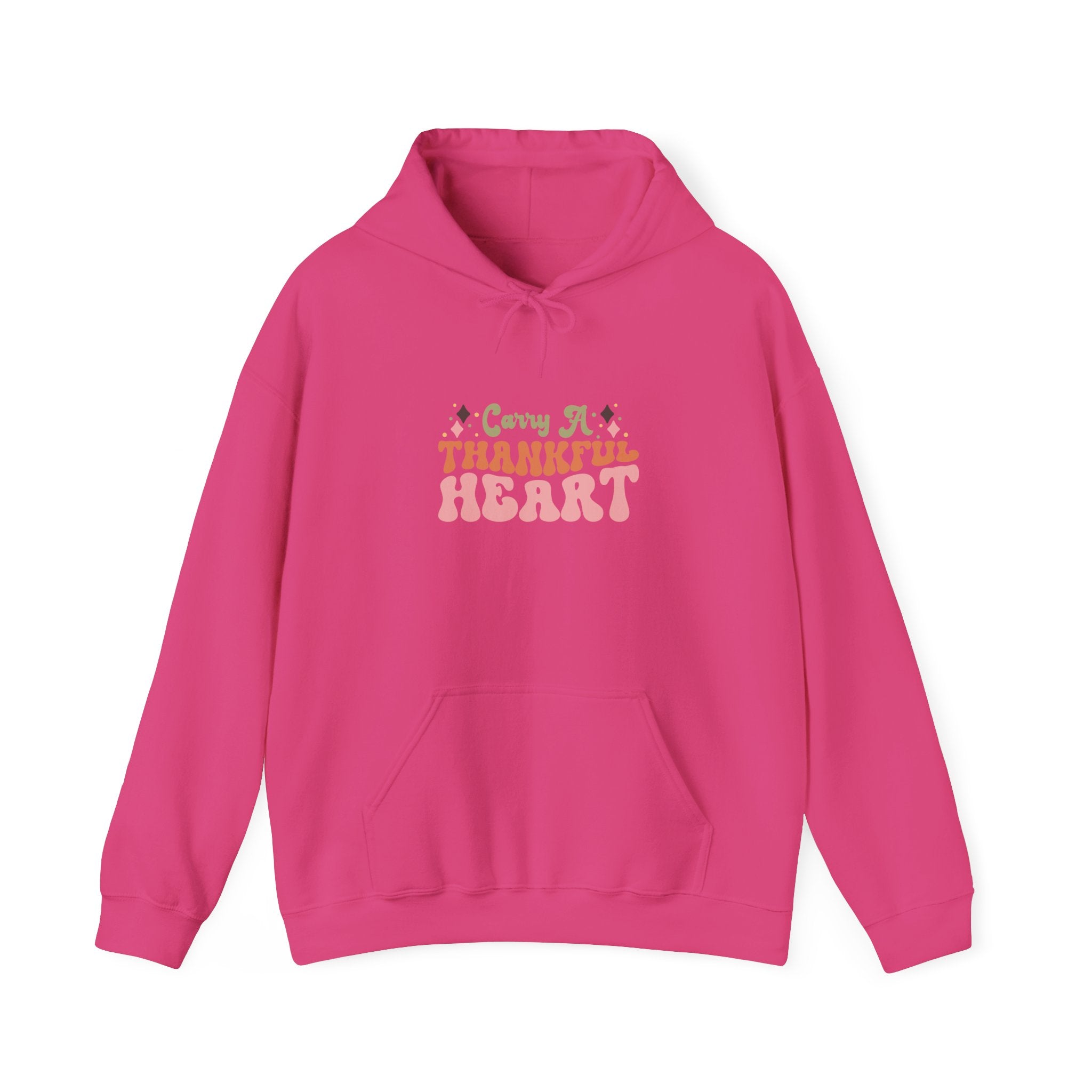 70s Retro Thankful Heart Hoodie