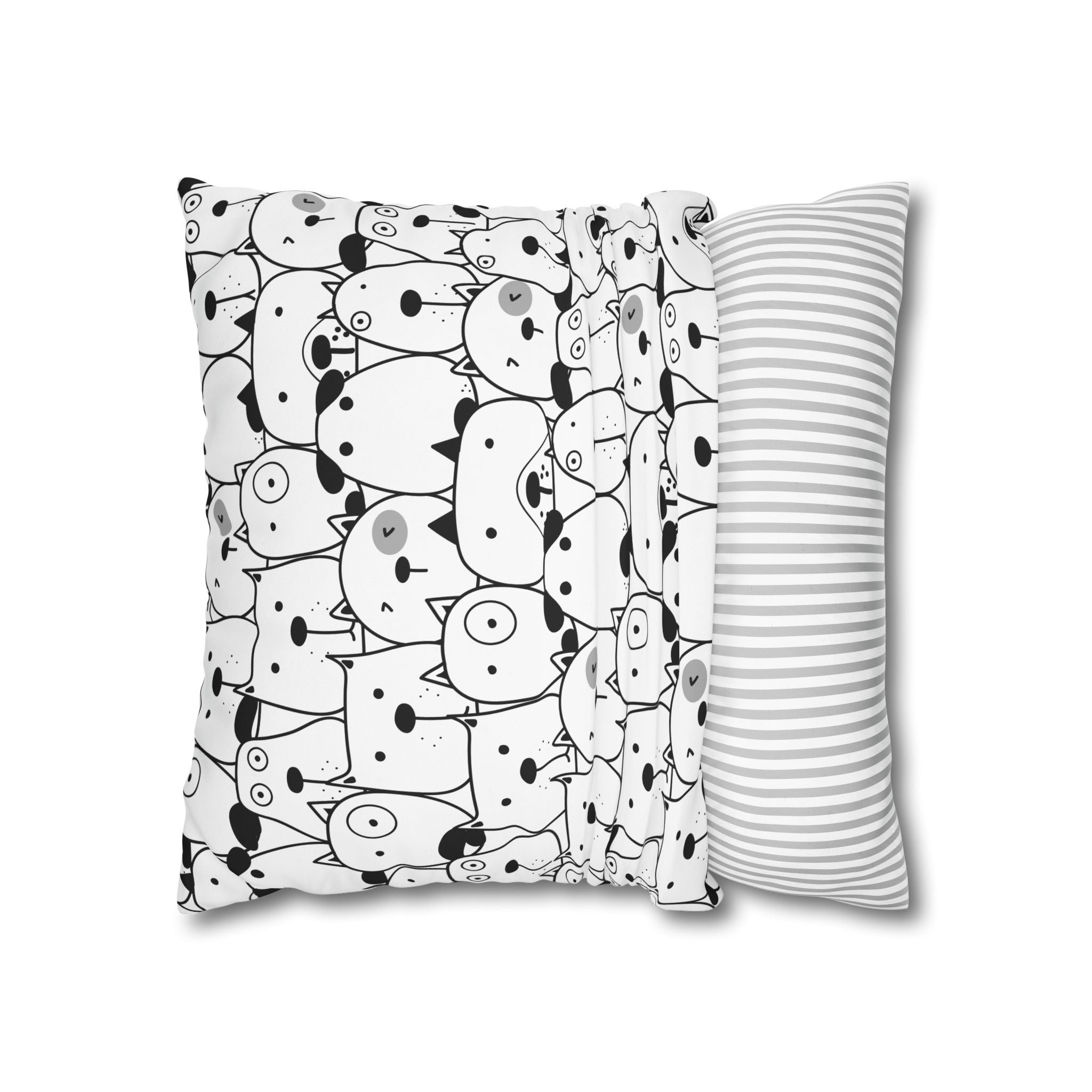 Cute Puppy Faces Pillowcase - Dog Pattern