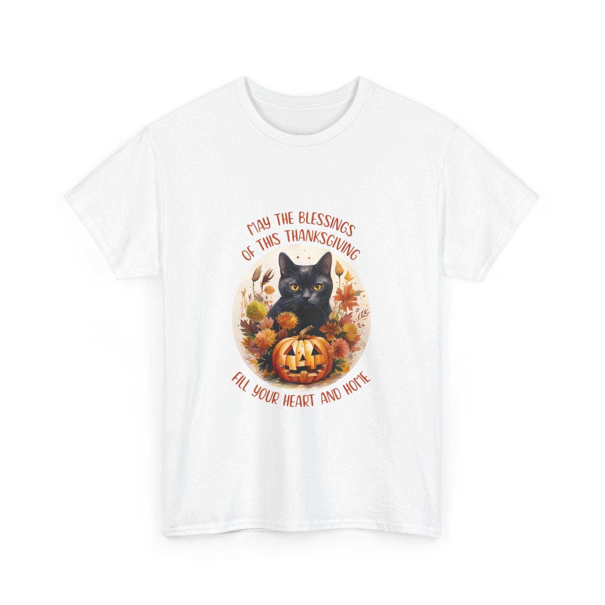 Spooky Thanksgiving Cat T-Shirt