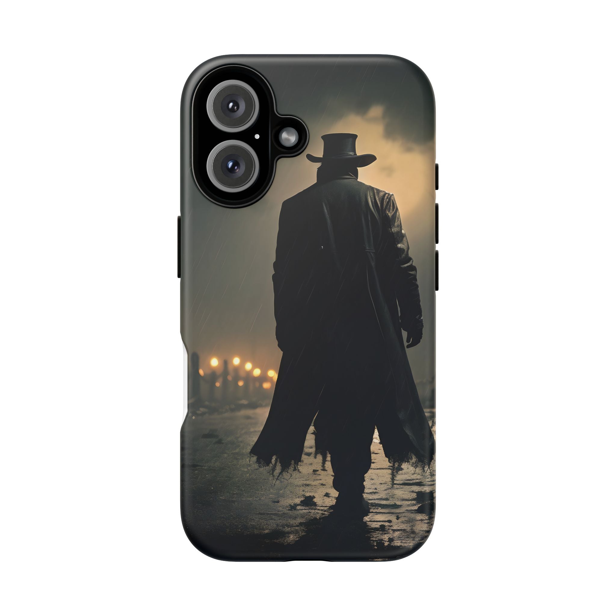 Mysterious Night Walk Hexagon Stone iPhone Case