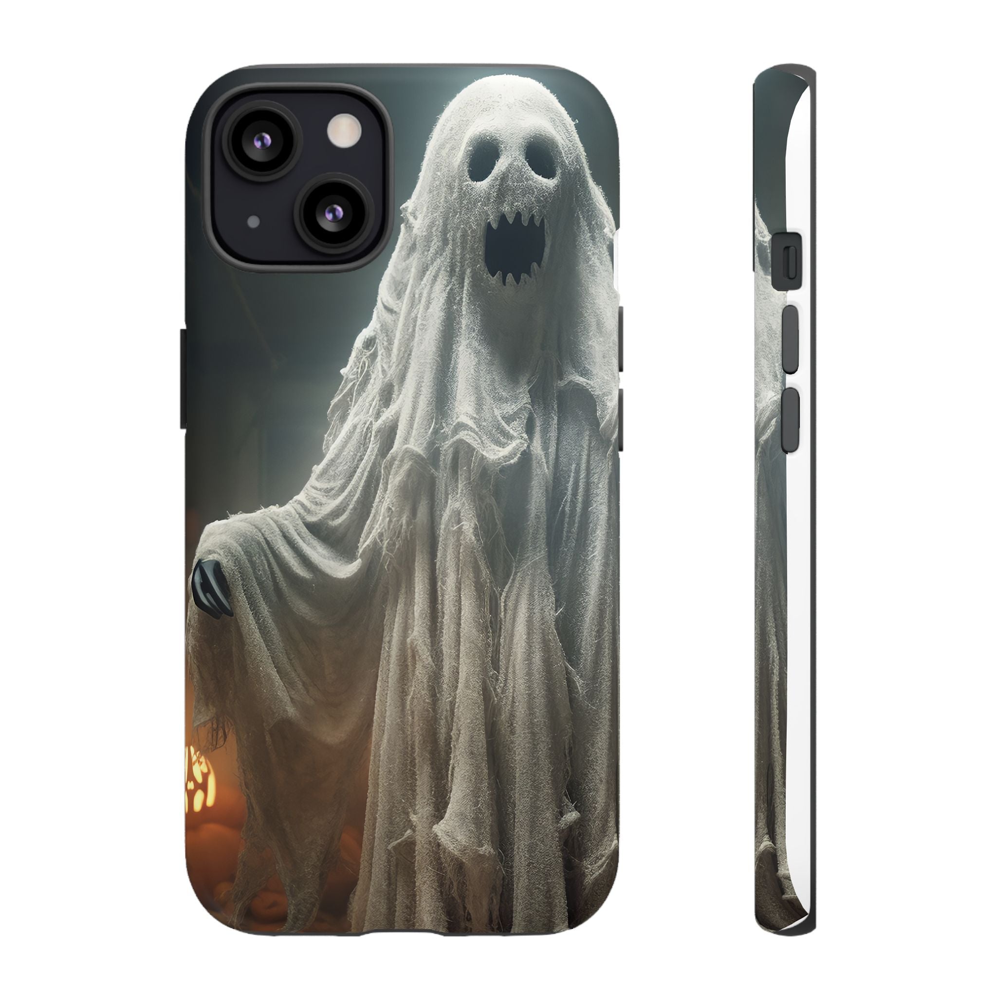 Spooky Ghost Hexagon Stone iPhone Case