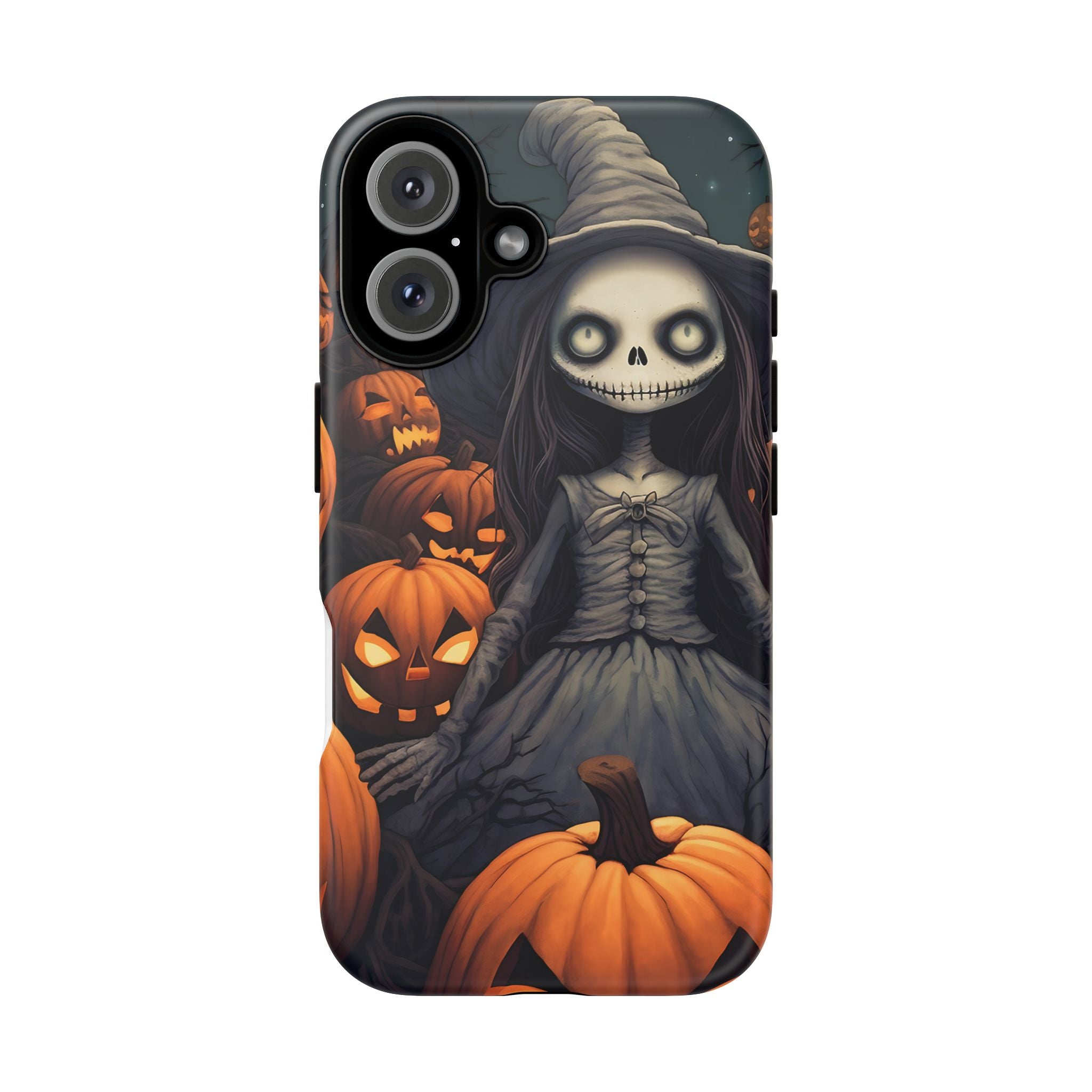 Spooky Witch Girl Hexagon Stone iPhone Case