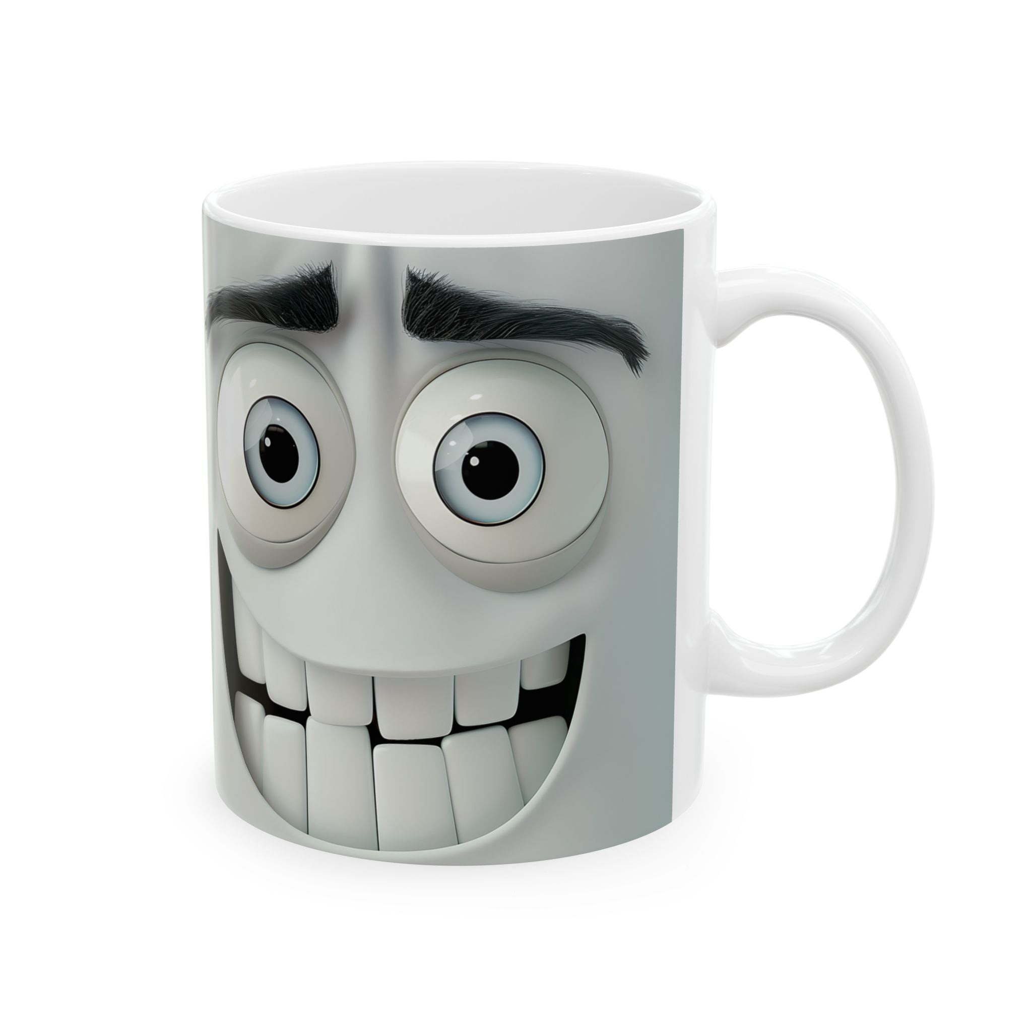 Happy Cartoon Face Mug - Cute Coffee Cup