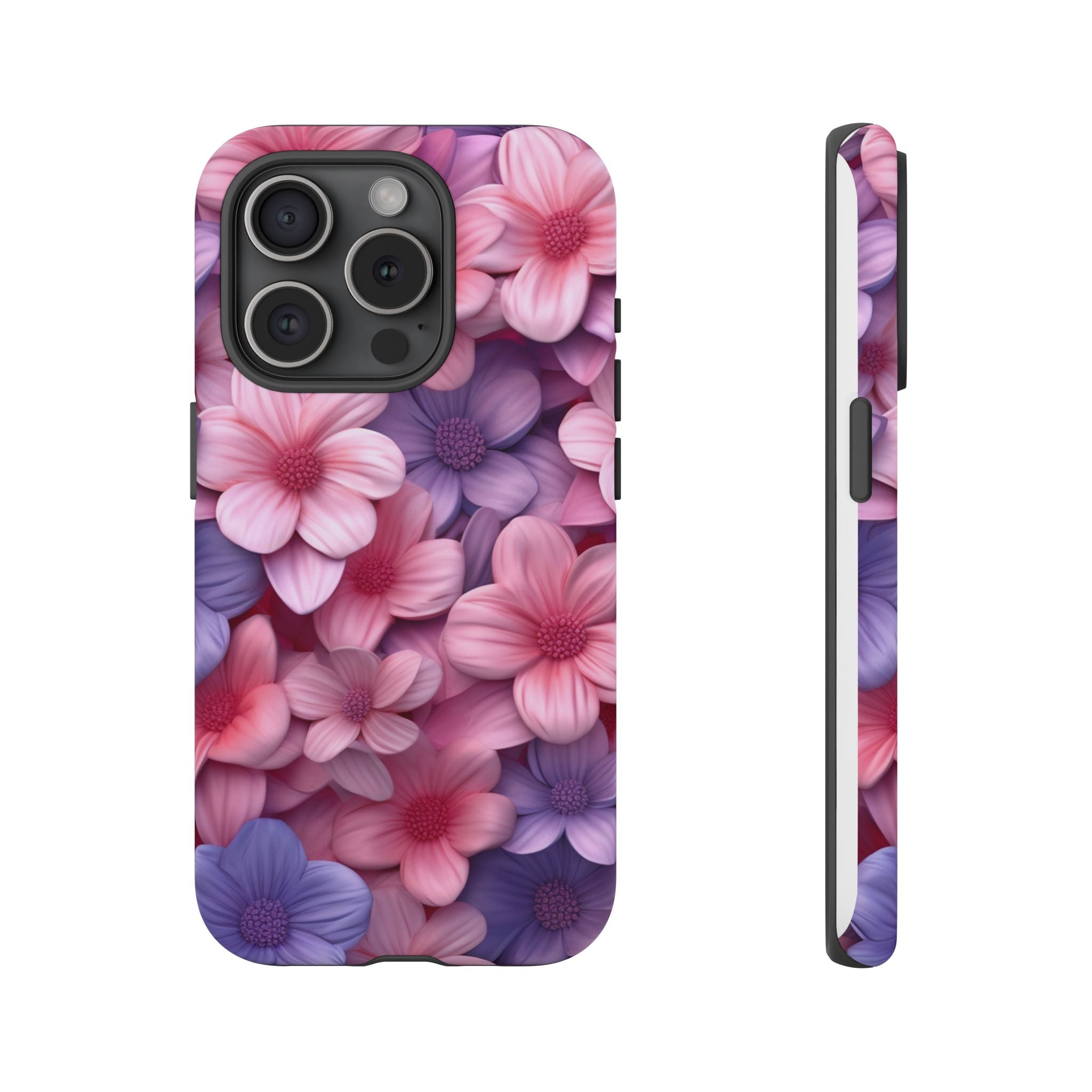 Floral Bloom Hexagon Stone iPhone Case