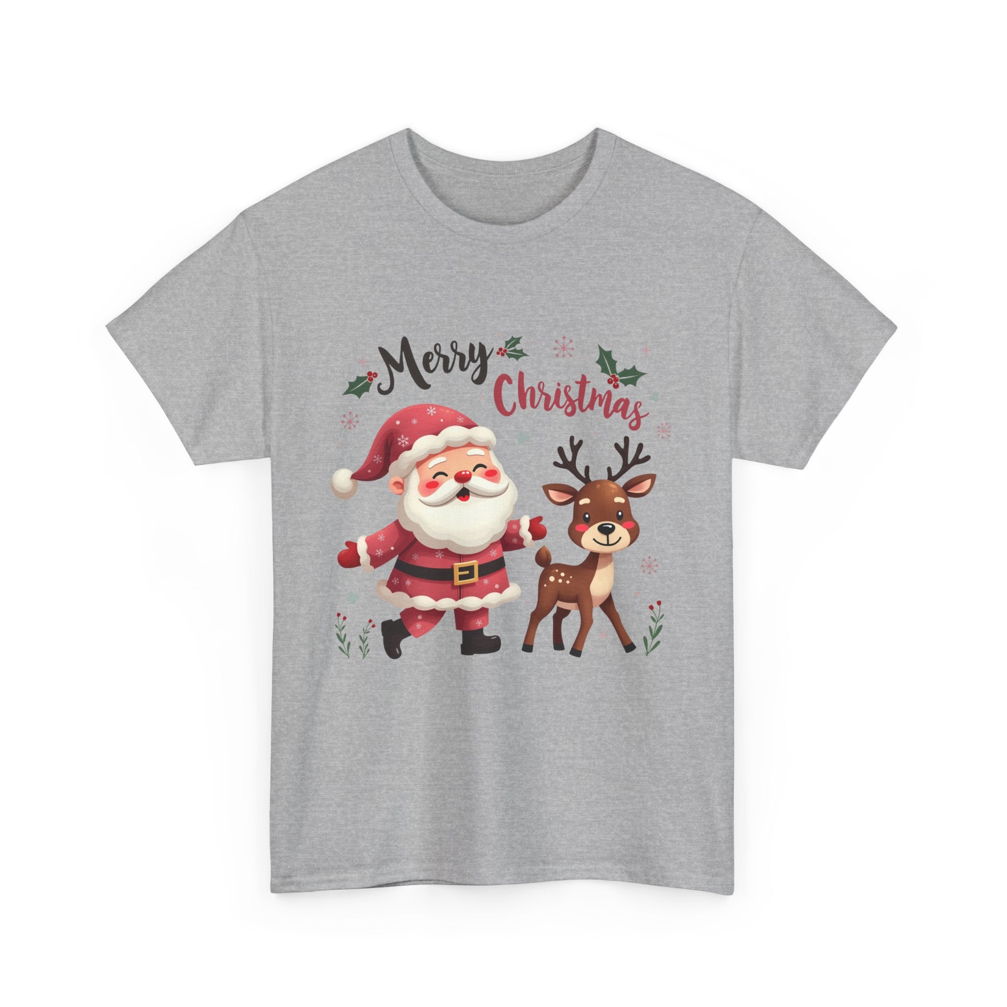 Santa & Reindeer Christmas T-Shirt