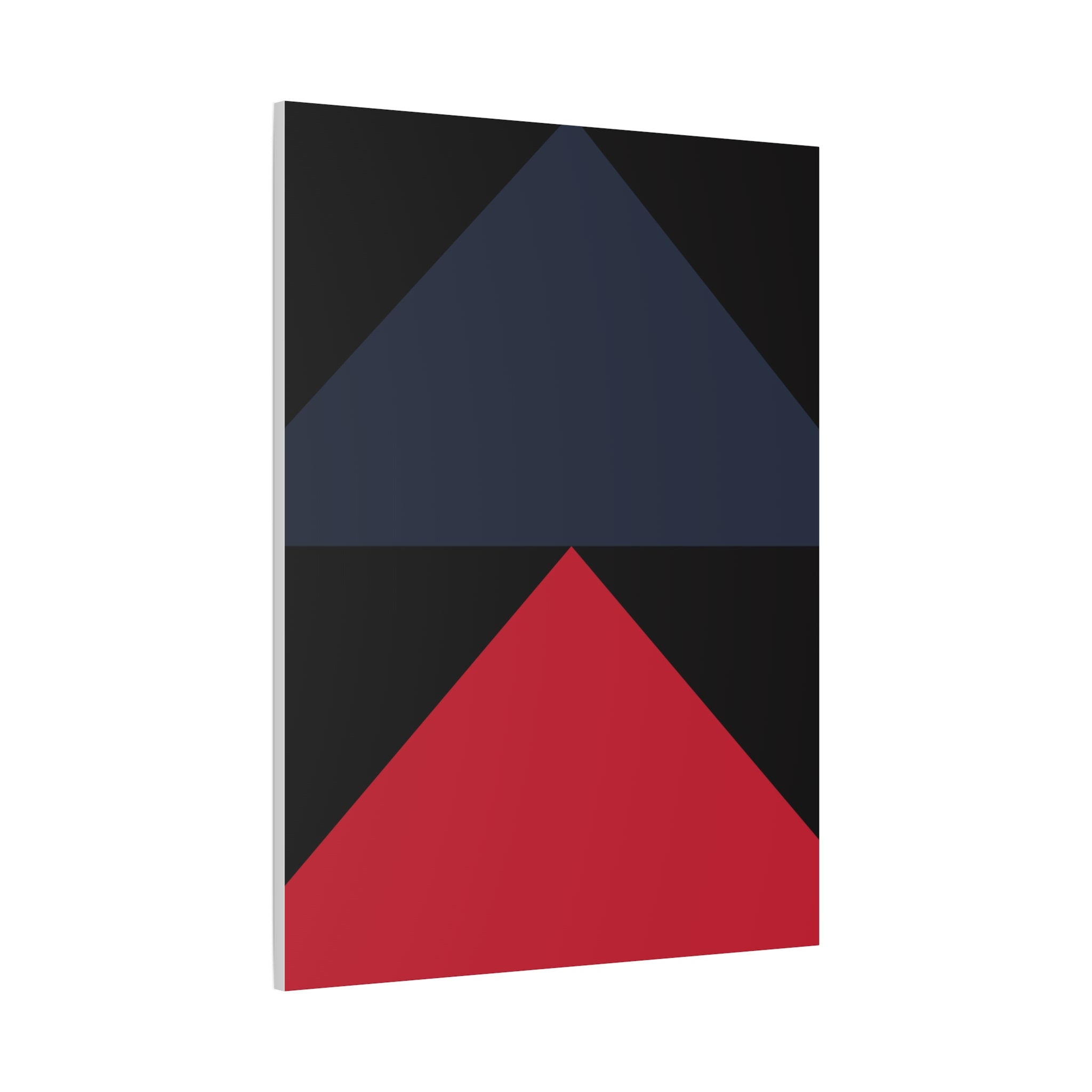 Geometric Triangles Matte Canvas Art