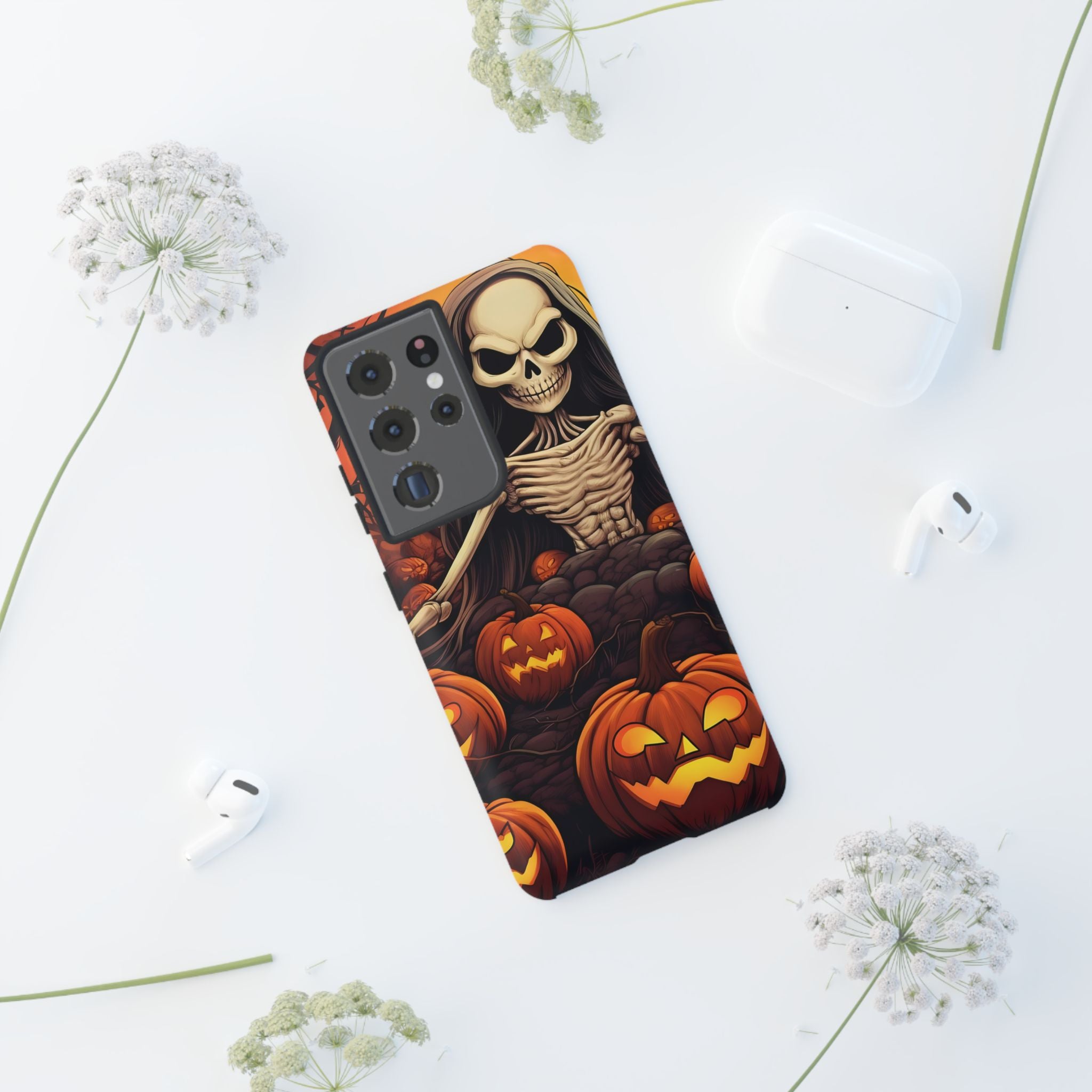 Spooky Skeleton Halloween Samsung Case