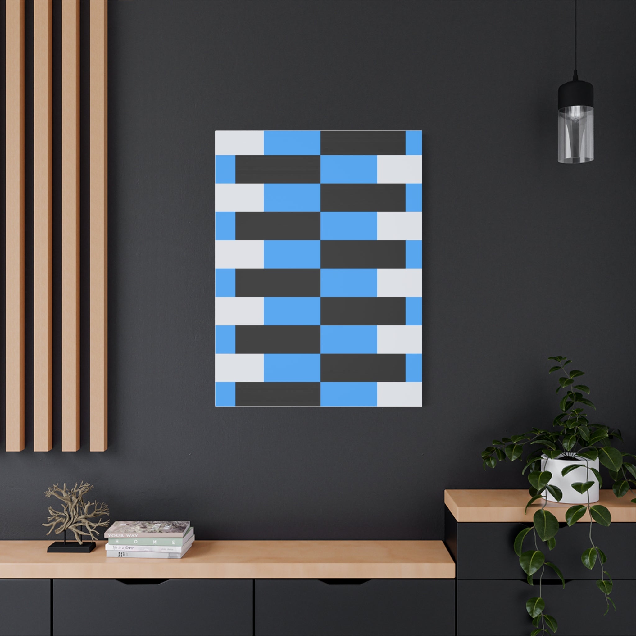 Geometric Abstract Canvas Art Print