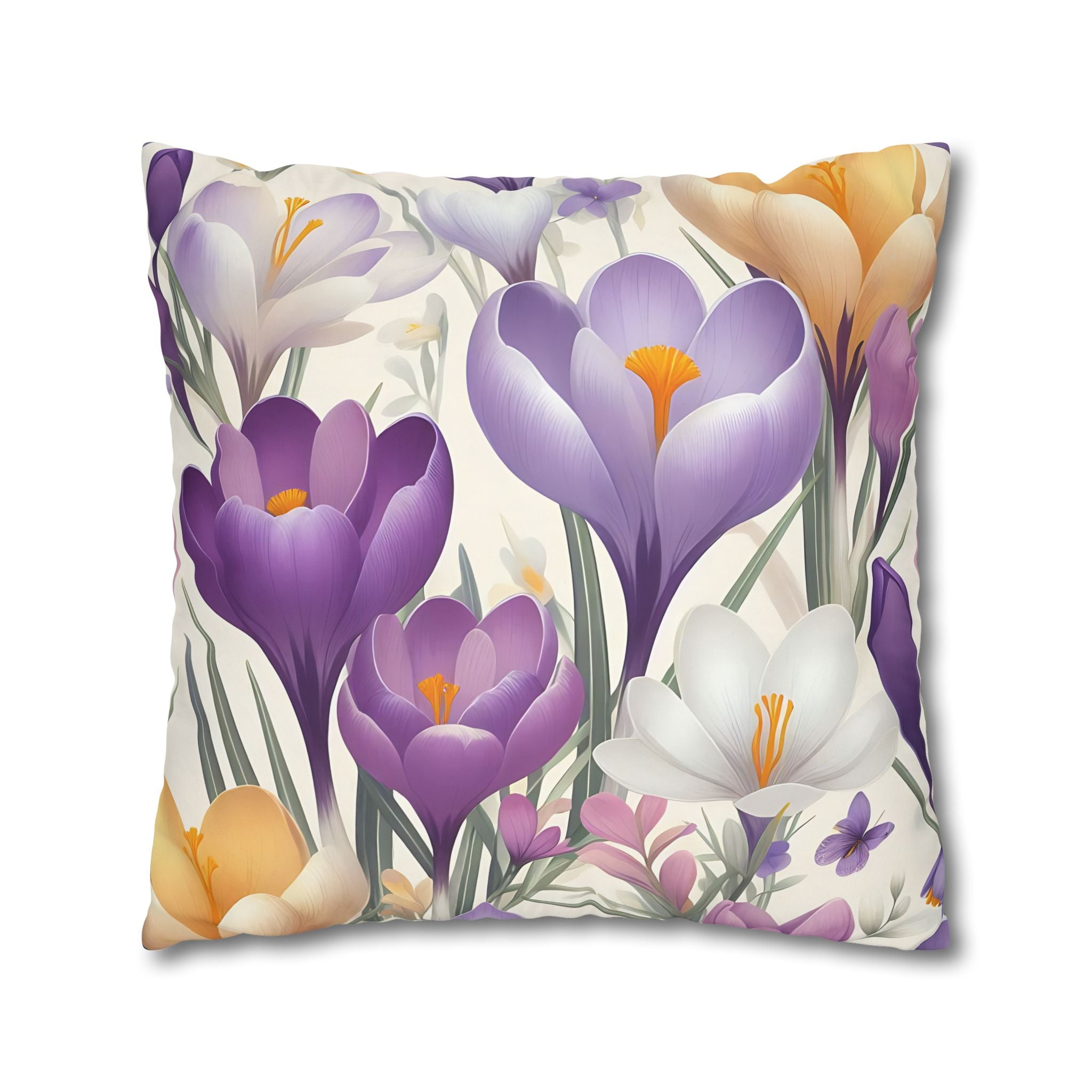 Floral Crocus Pillowcase - Botanical Bloom