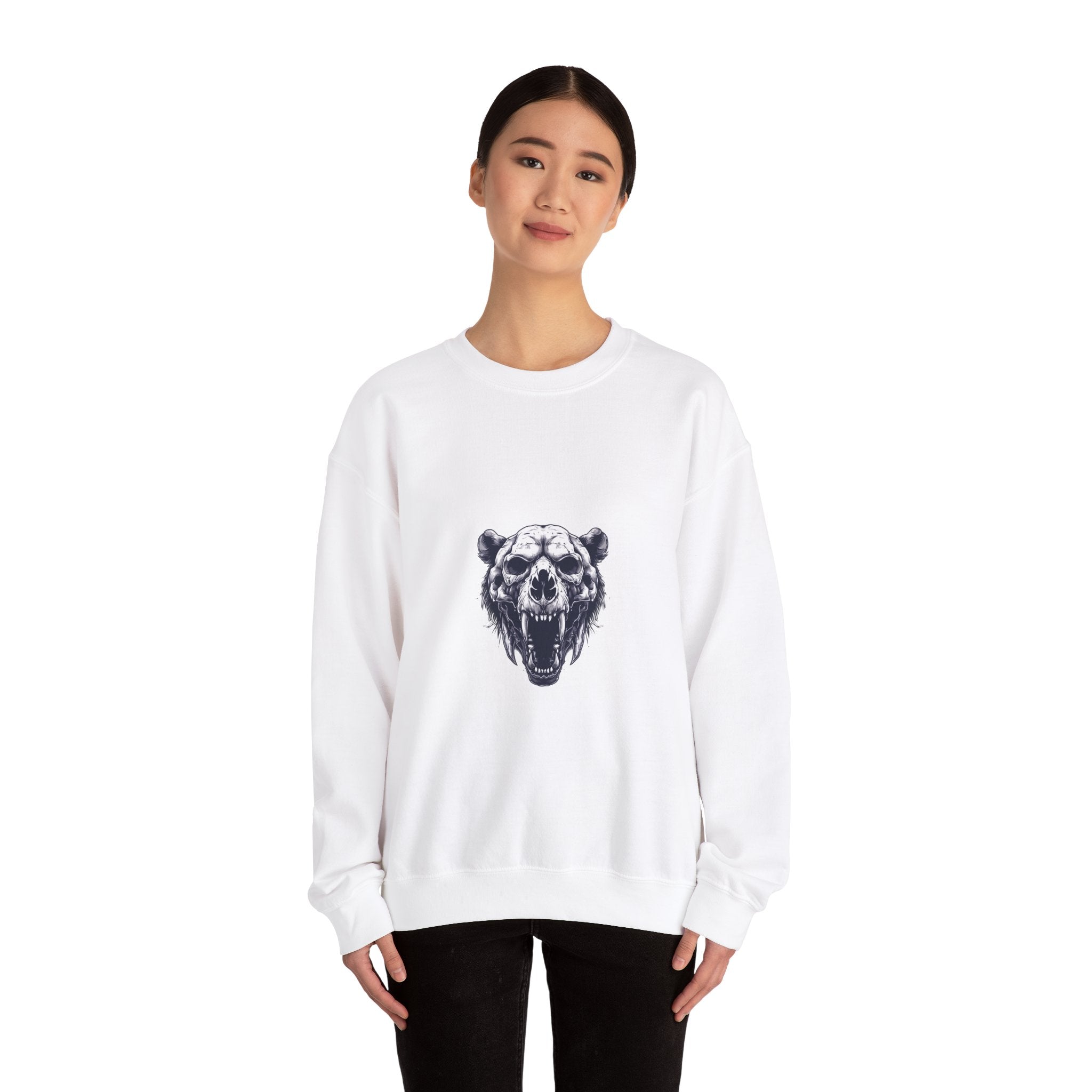 Bear Skull Graphic Sweatshirt