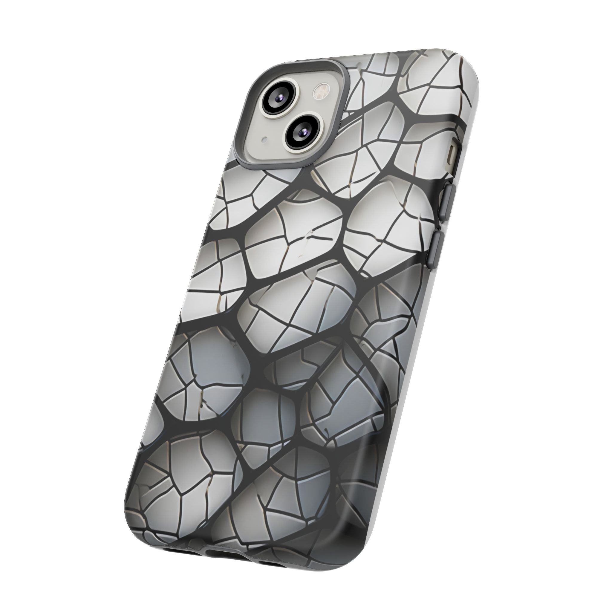 Abstract Mosaic iPhone Case - Textured & Chic