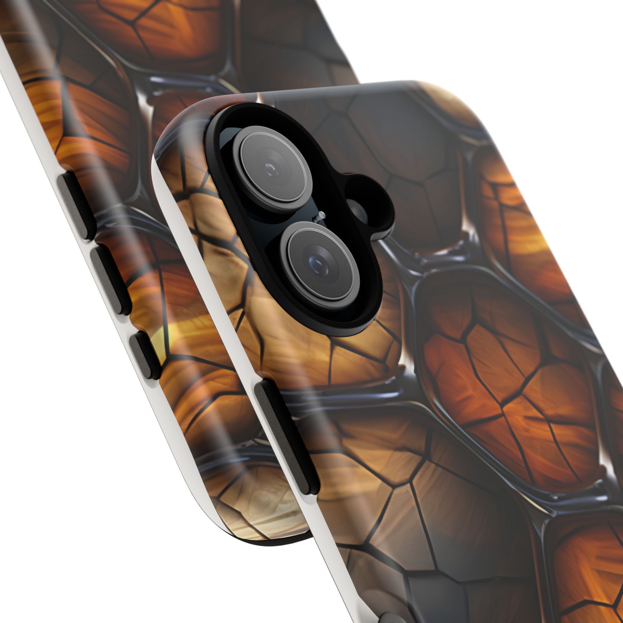 Cracked Wood Honeycomb iPhone Case