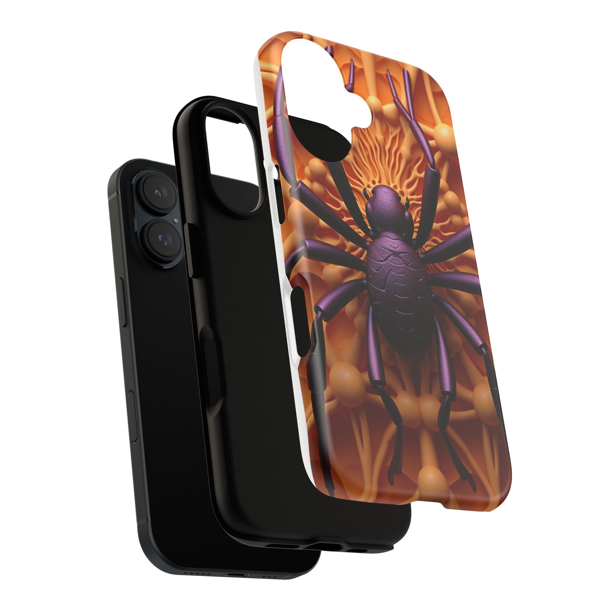 Metallic Spider Hexagon iPhone Case