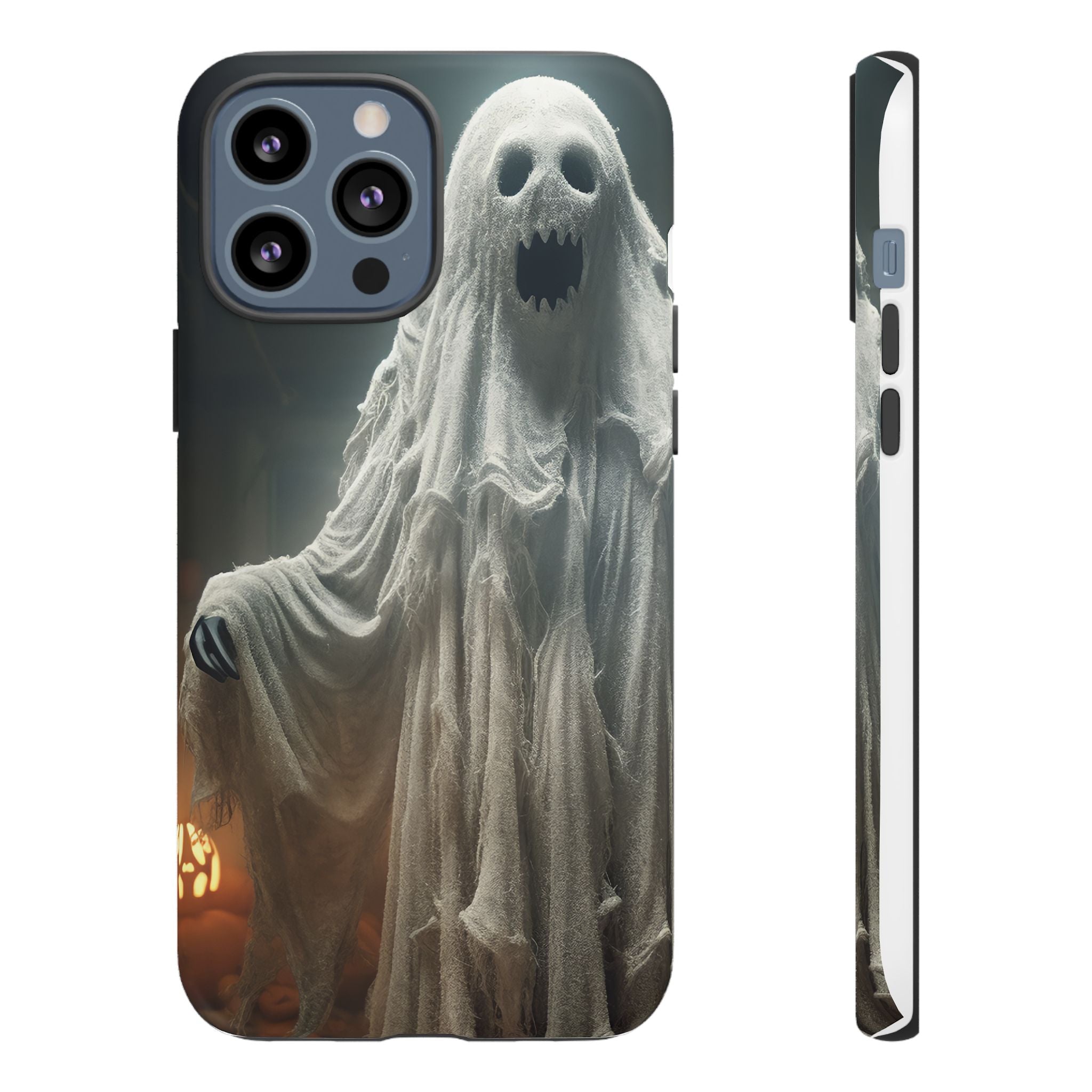 Spooky Ghost Hexagon Stone iPhone Case