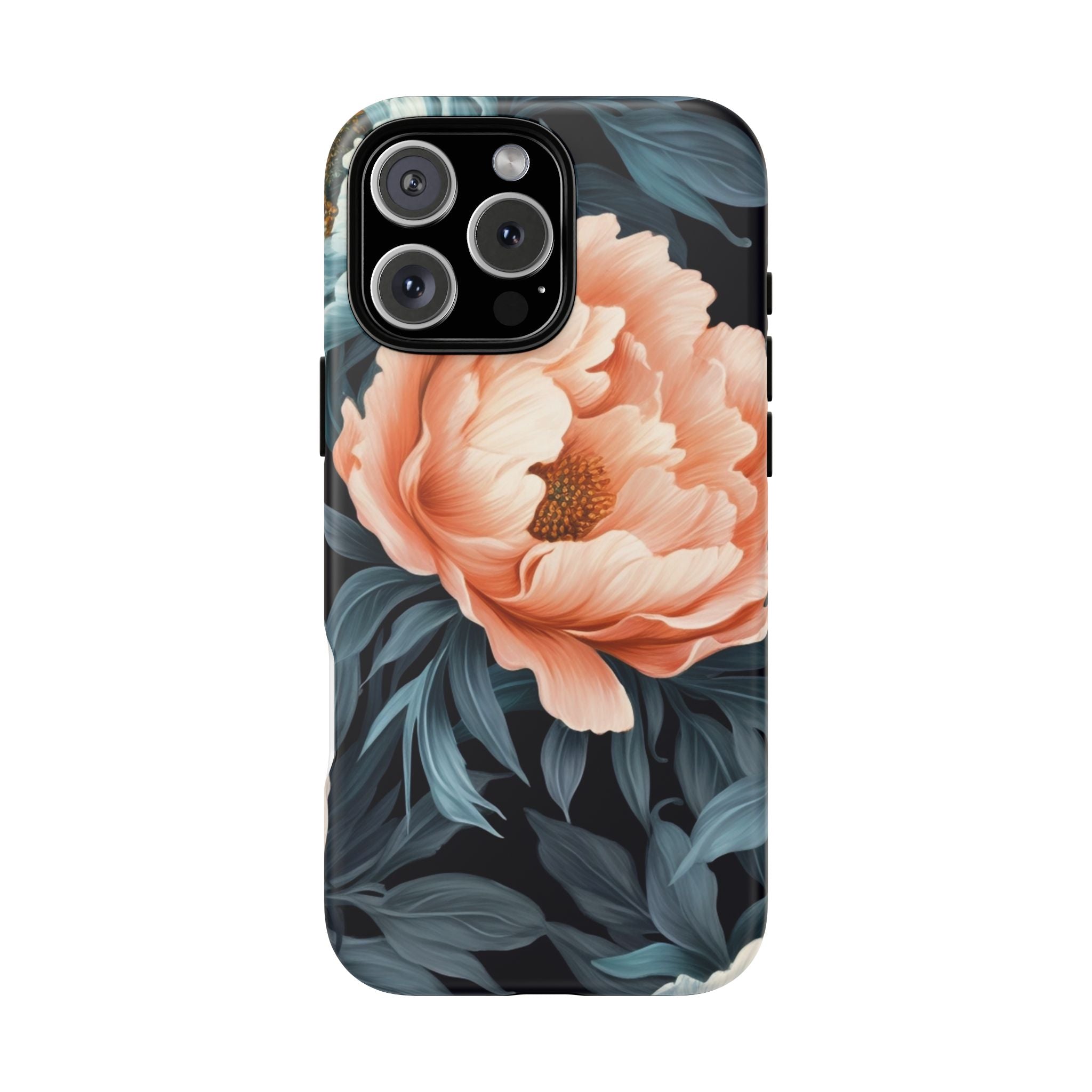 Moody Floral iPhone Case - Hexagon Stone