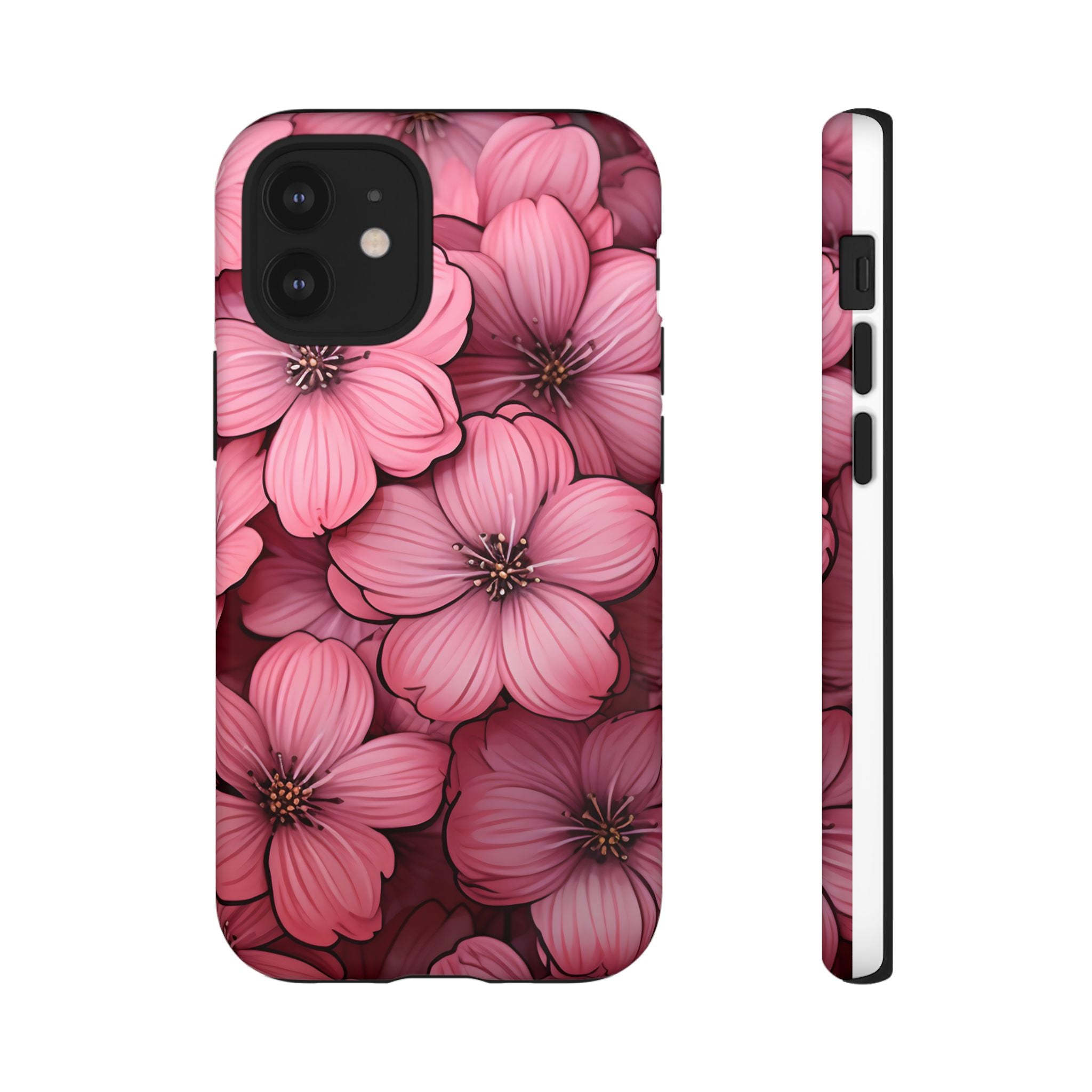 Pink Blossom Hexagon iPhone Case - Rugged